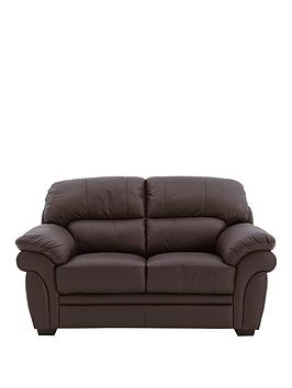 Product photograph of Portland 2 Seater Leather Sofa from very.co.uk