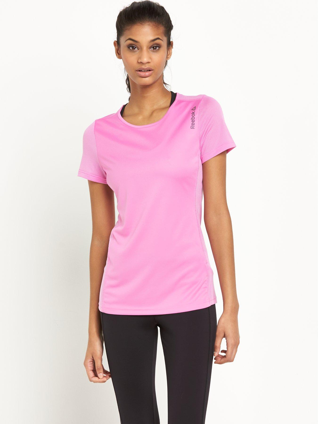 Buy reebok dri fit t shirt pink | Up to 