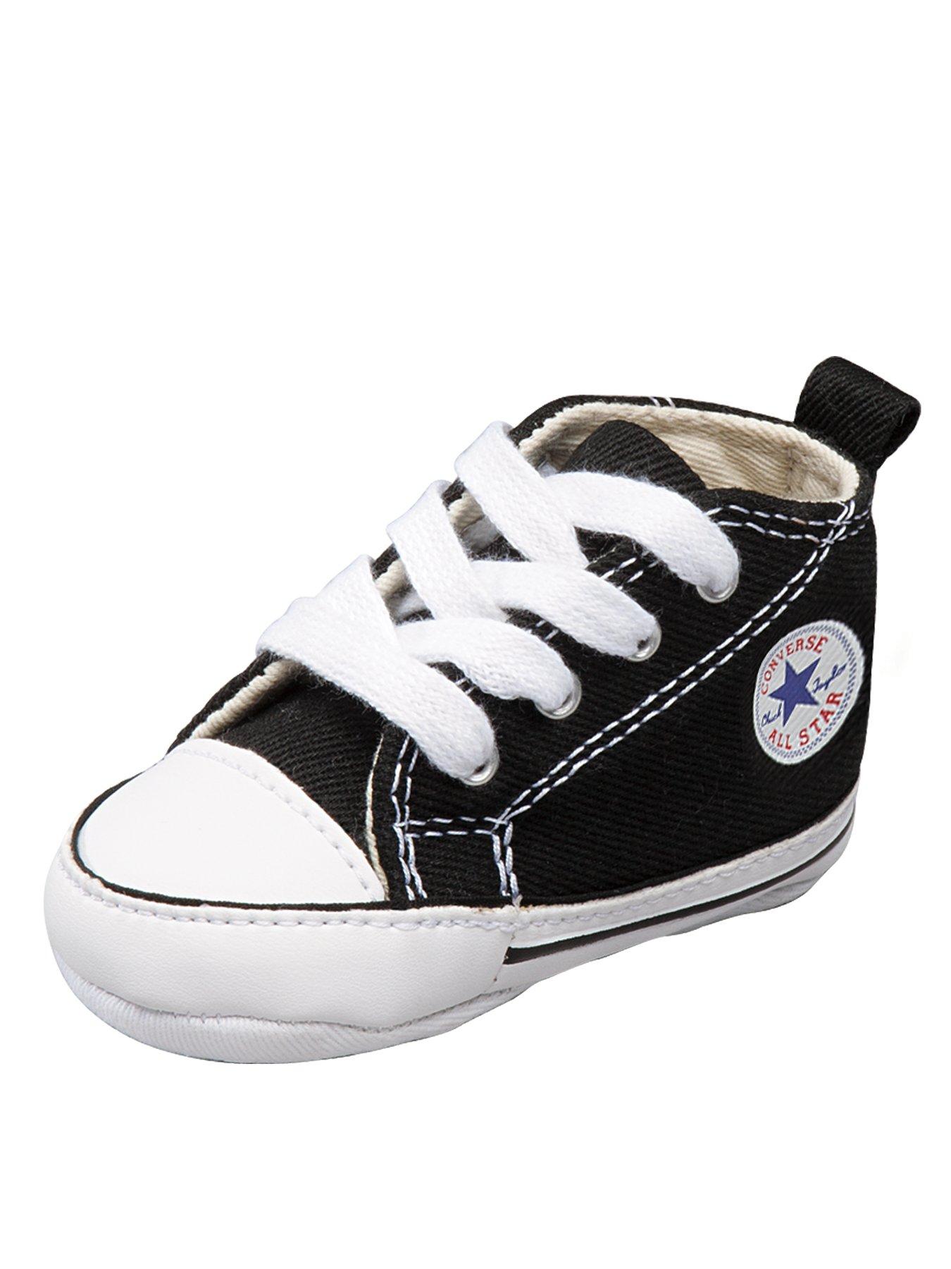 Converse First Star Crib Shoes Black - Black, Black Converse First Star Crib Shoes Black - Black, Black