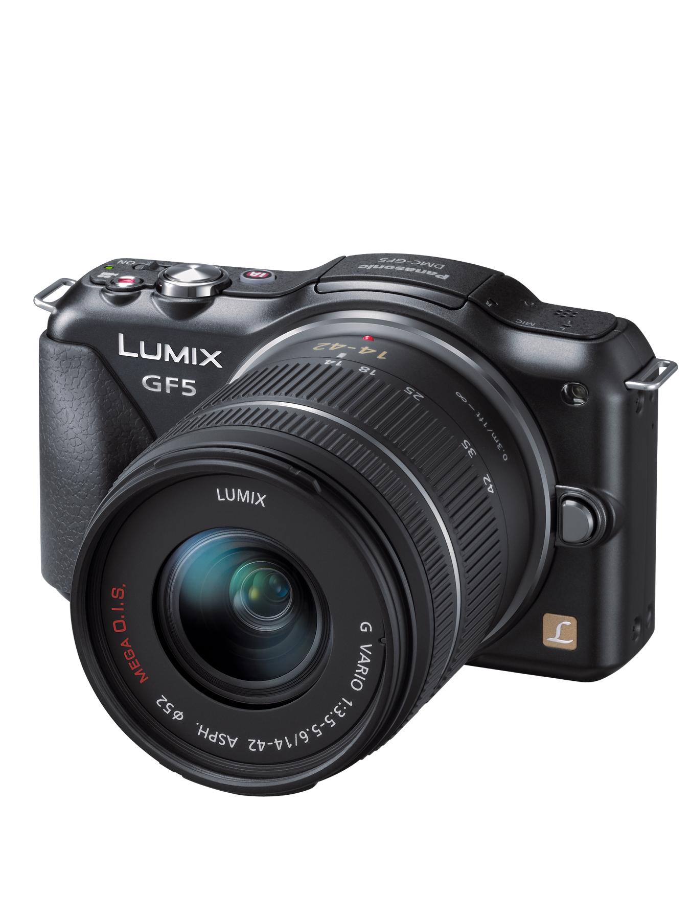 Panasonic Lumix GF5 12.1 Megapixel Digital Camera with 14-42mm Lens - Black Panasonic Lumix GF5 12.1 Megapixel Digital Camera with 14-42mm Lens - Black