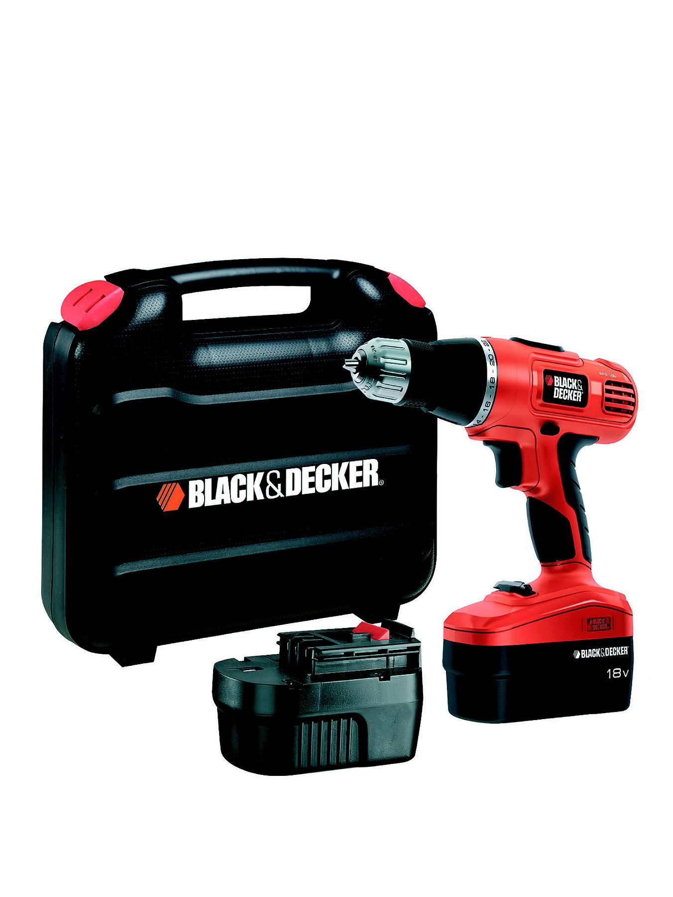 Black & Decker EPC188BK-GB 18V Combi Drill/Driver With 2 Batteries Black & Decker EPC188BK-GB 18V Combi Drill/Driver With 2 Batteries
