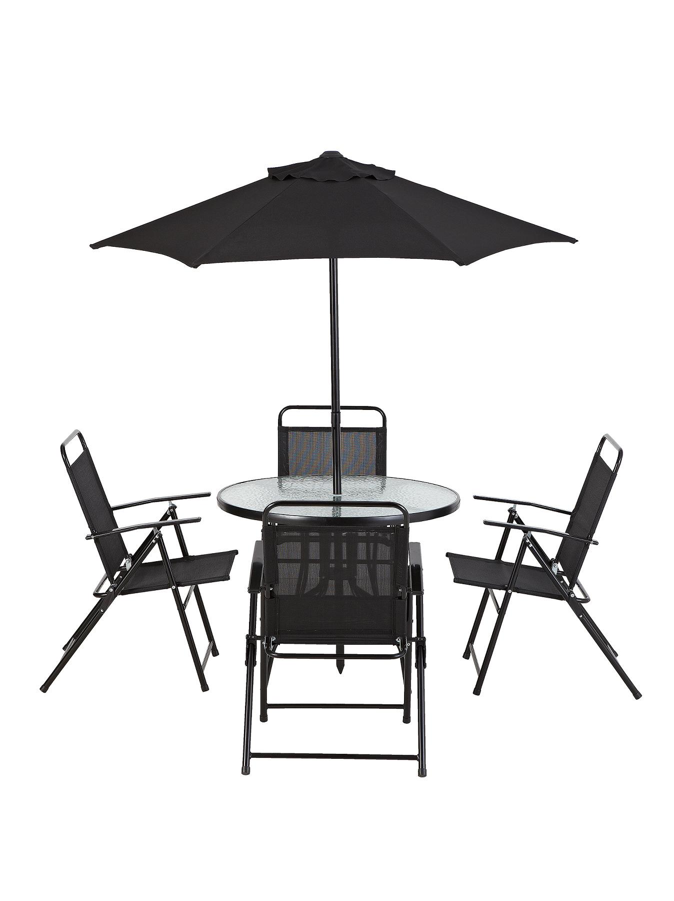 Cuba 6-Piece Dining Set - Black Cuba 6-Piece Dining Set - Black