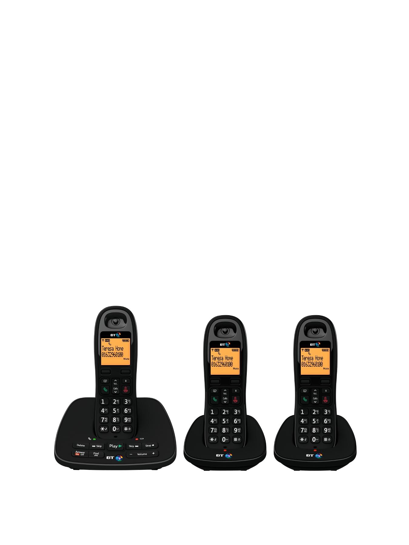 BT 1500 Cordless Telephone with Answering Machine - Trio Pack BT 1500 Cordless Telephone with Answering Machine - Trio Pack