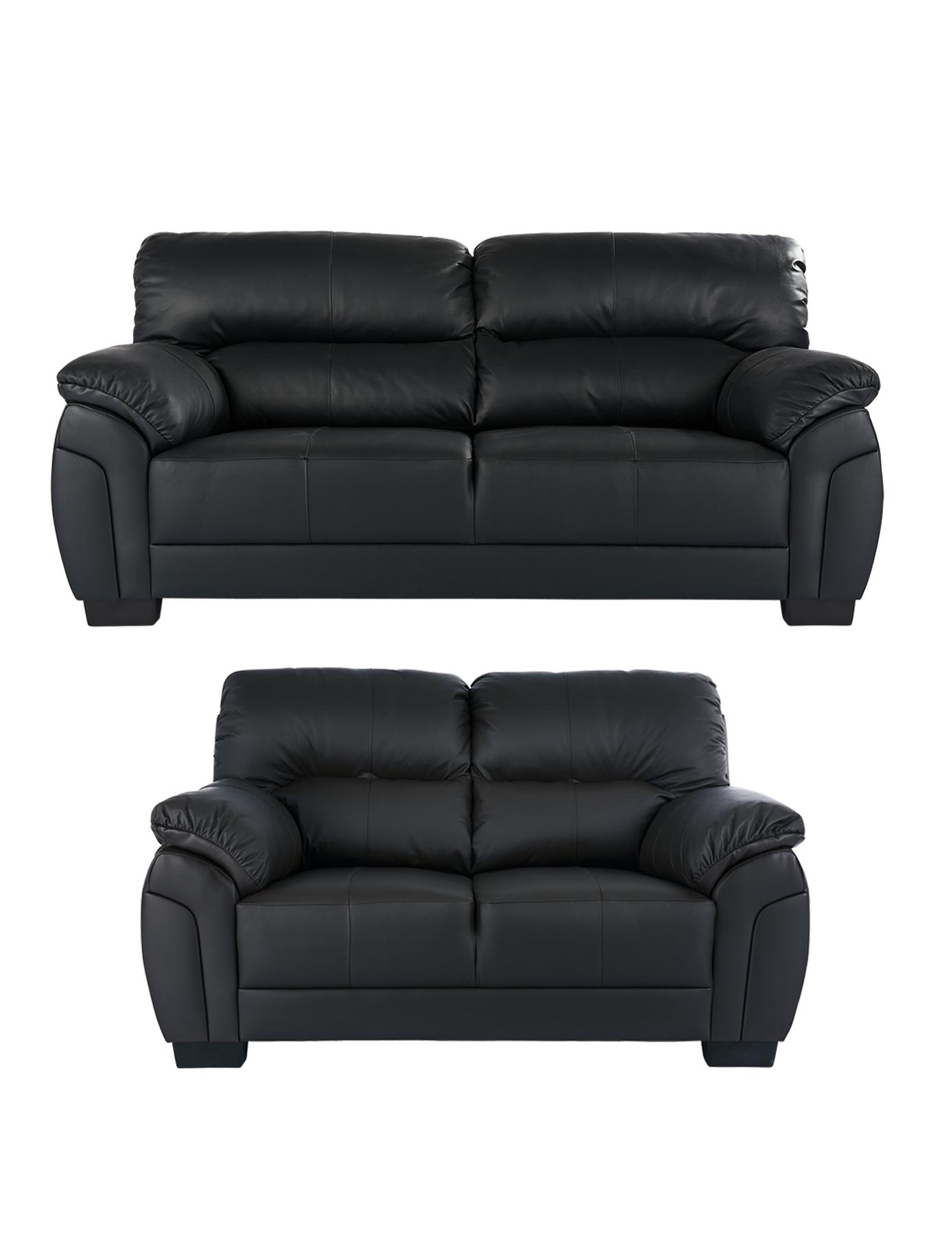 Ancona 3-Seater plus 2-Seater Sofa Set (buy and SAVE!) - Chocolate, Chocolate,Black Ancona 3-Seater plus 2-Seater Sofa Set (buy and SAVE!) - Chocolate, Chocolate,Black