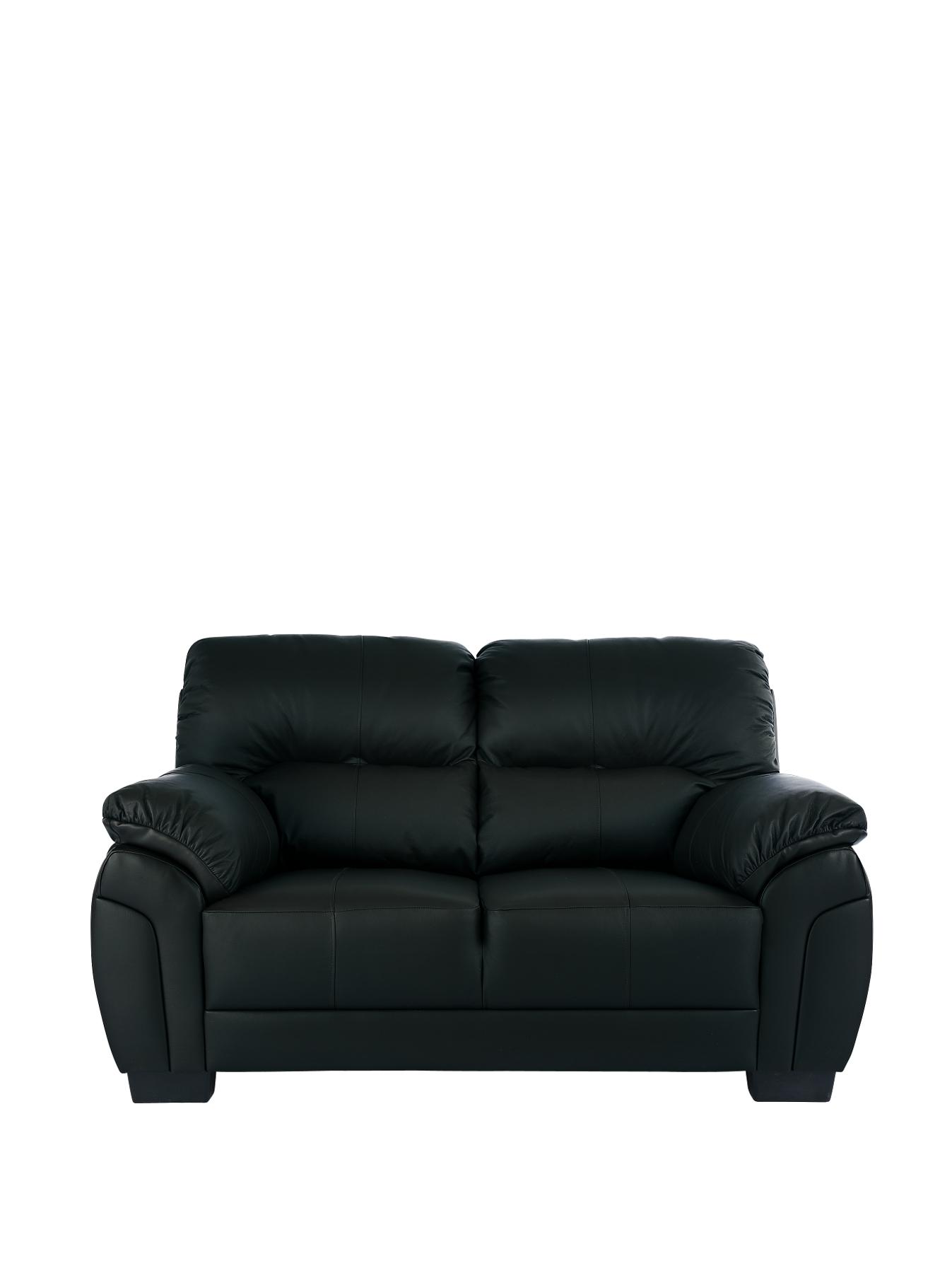 Ancona 2-Seater Sofa - Black, Black,Chocolate Ancona 2-Seater Sofa - Black, Black,Chocolate