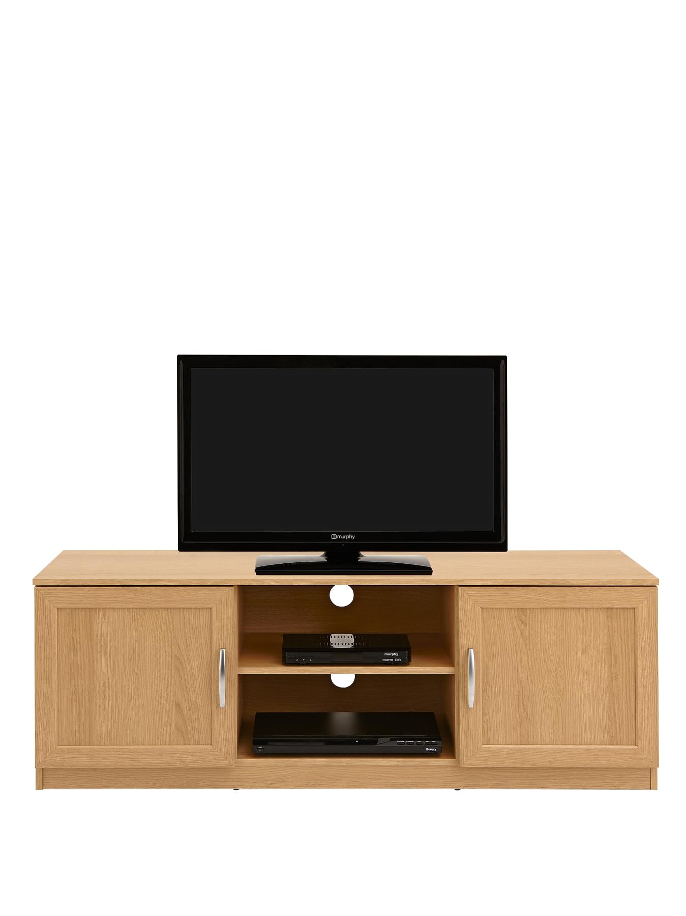 Oslo TV Unit - fits up to 50 inch TV - Black, Black Oslo TV Unit - fits up to 50 inch TV - Black, Black