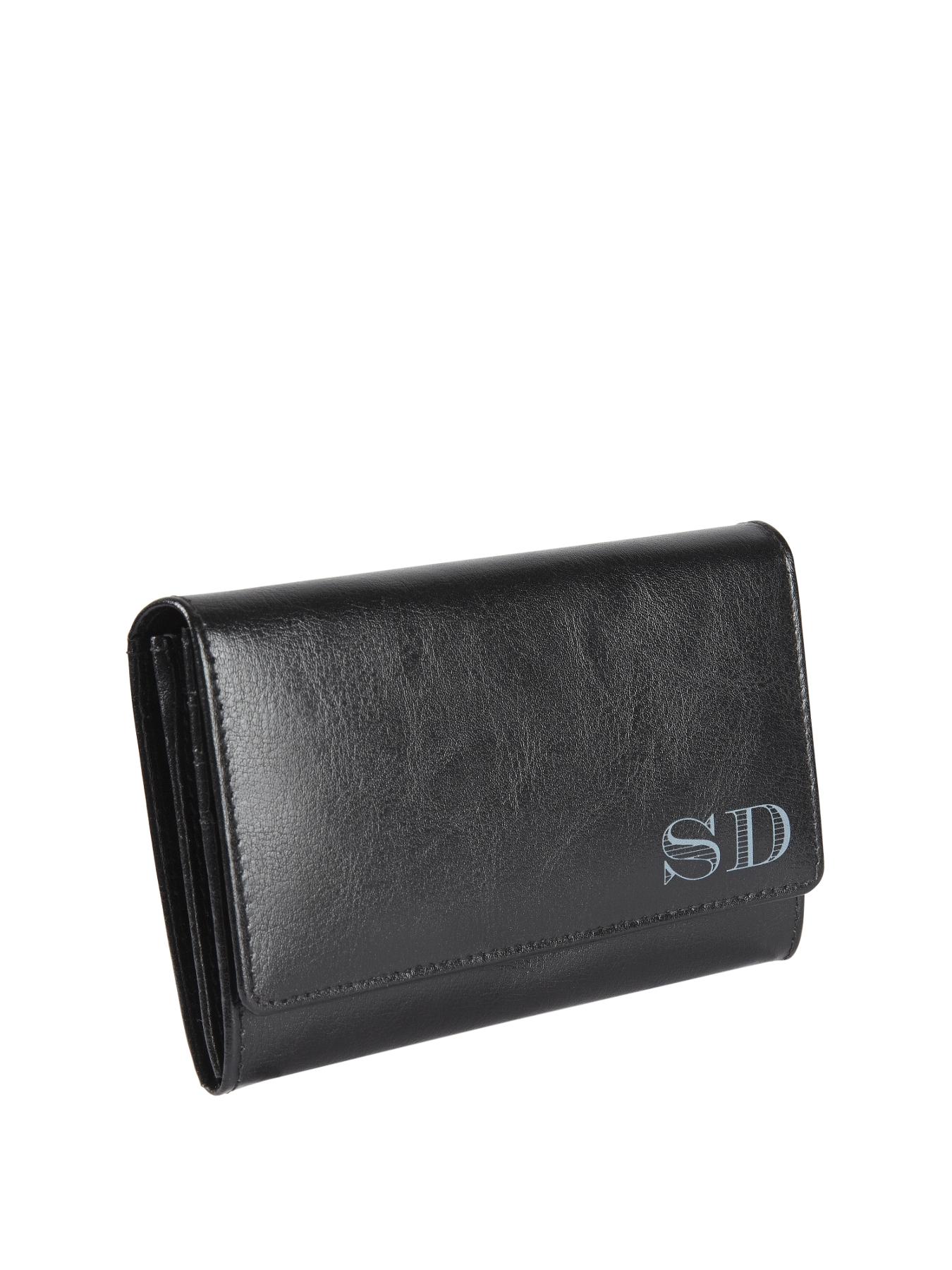 Personalised Leather Purse - Black, Black,Pink Personalised Leather Purse - Black, Black,Pink