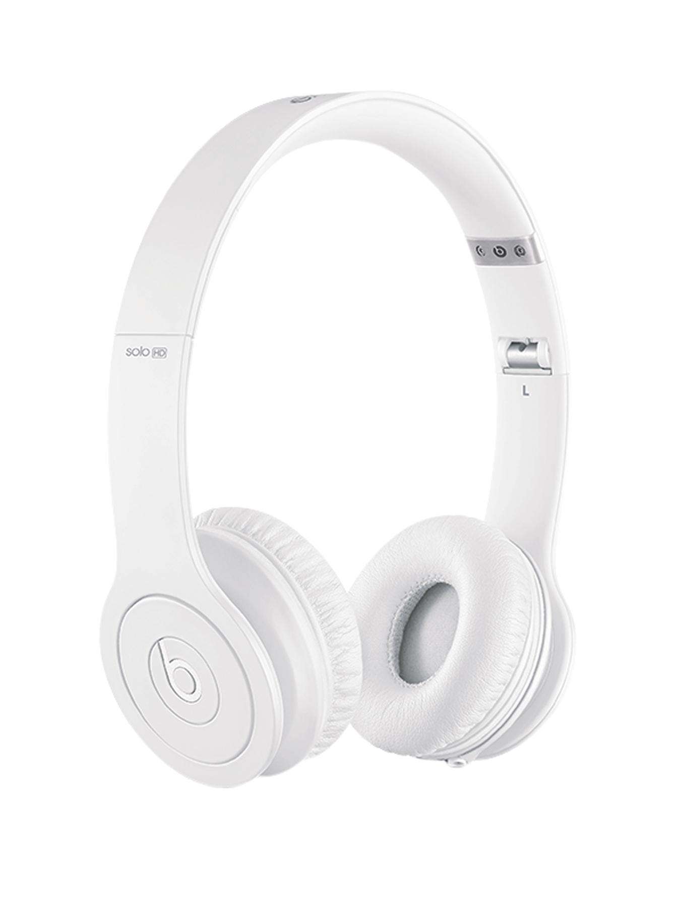 Beats by Dr Dre Solo Monochromatic Headphones - White Beats by Dr Dre Solo Monochromatic Headphones - White