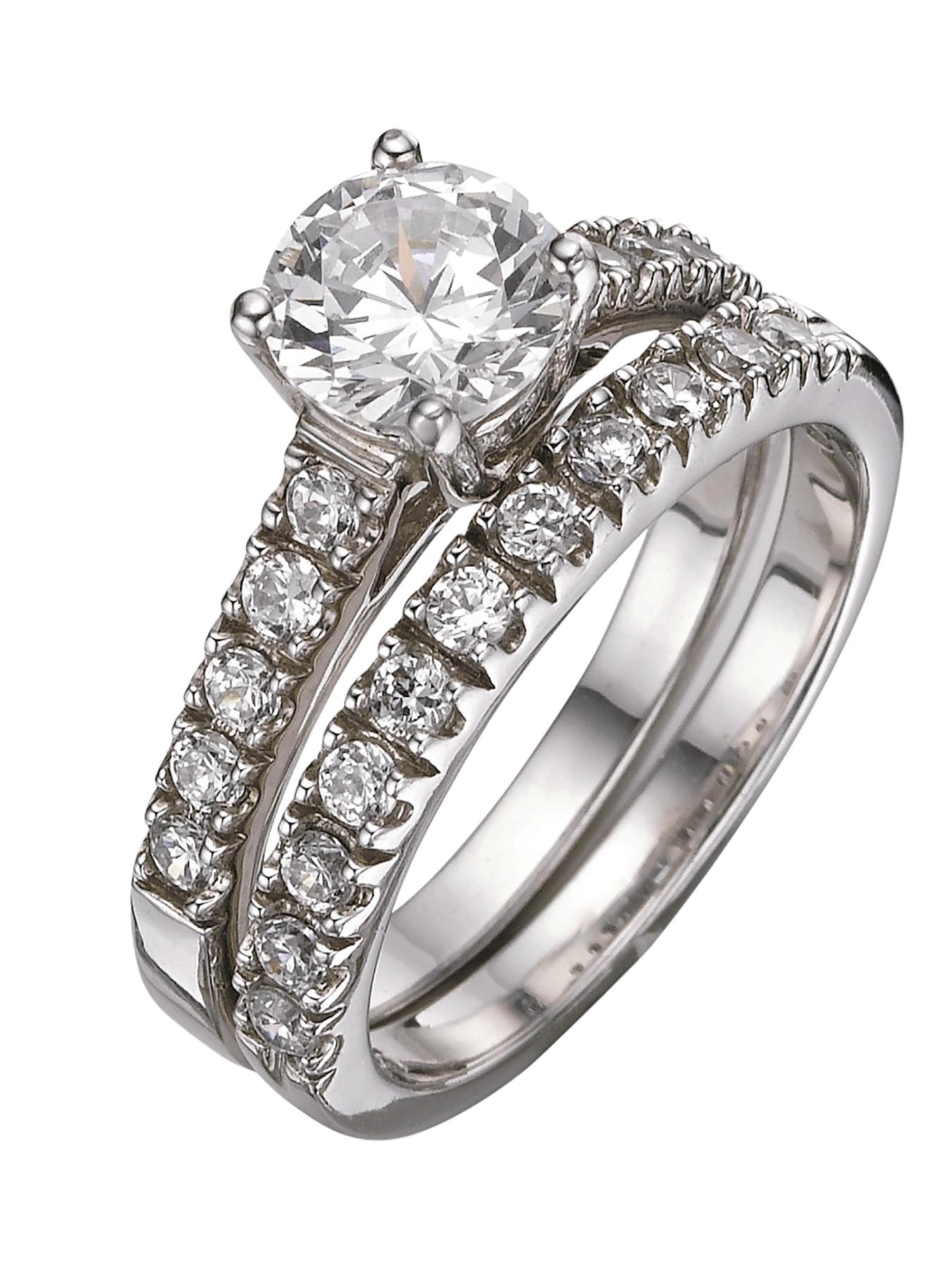 Sterling Silver 2-Part Ladies Cocktail Ring Sterling Silver 2-Part Ladies Cocktail Ring