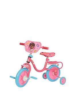 Shop by category Disney's Doc McStuffins loves to make everyone feel great. Riding a Huffy bike makes you feel great, too! Huffy brings all the fun together with the inch Disney Doc McStuffins bike — just perfect for young riders. The bright steel frame features Doc and her friends, including on the side plaques.