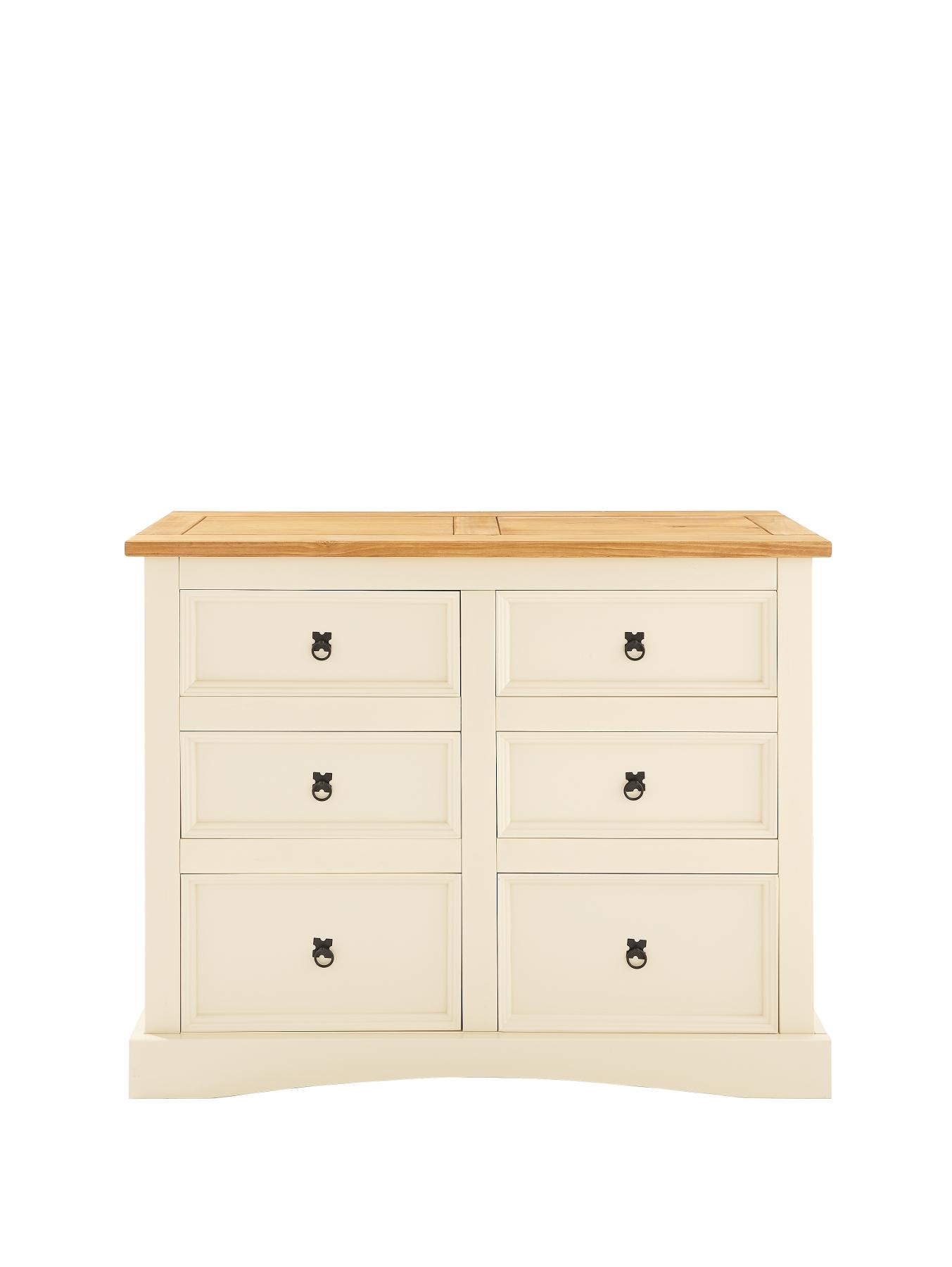 Corona Painted 3 + 3 Chest Of Drawers | Very.co.uk