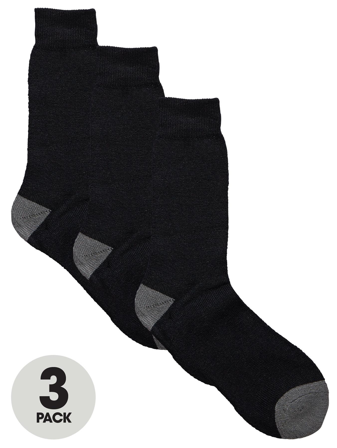 Blackrock Mens Workman Socks (3 Pack) - Black, Black Blackrock Mens Workman Socks (3 Pack) - Black, Black