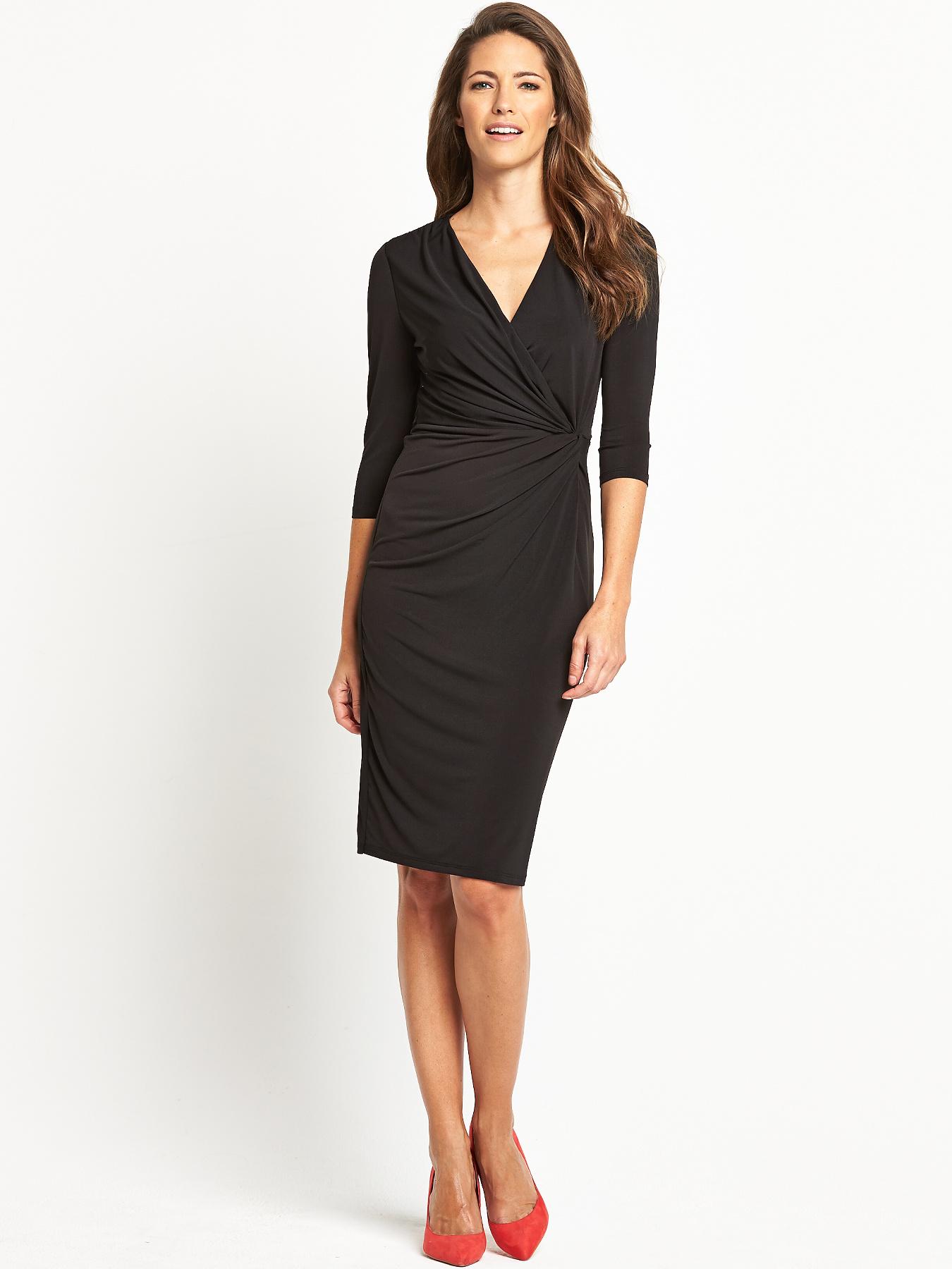 Very, from Littlewoods Savoir Petite Side Knot 3/4 Sleeve Dress