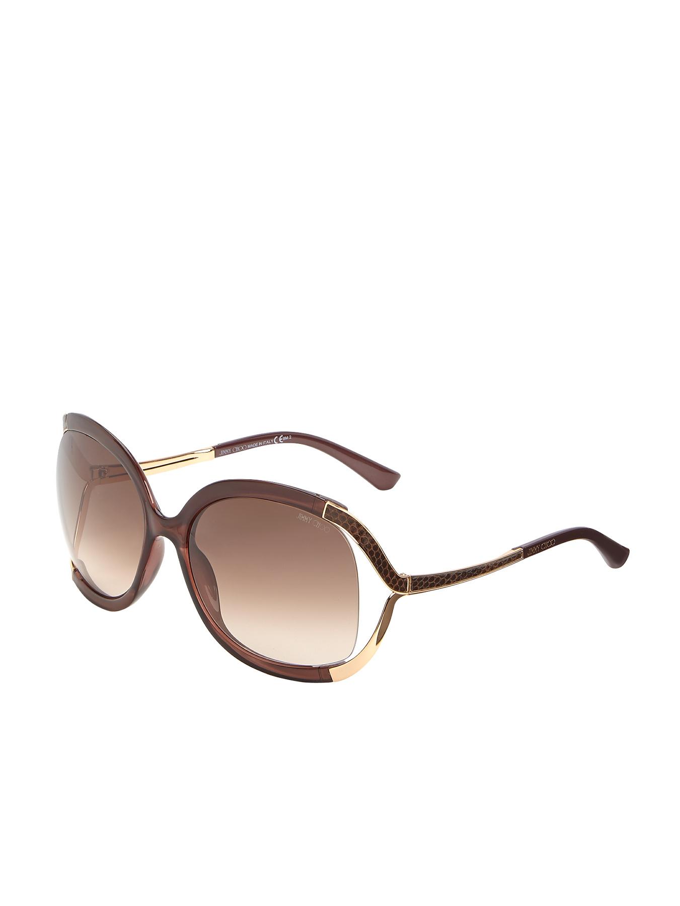 Jimmy Choo Oversized Sunglasses - Brown, Brown Jimmy Choo Oversized Sunglasses - Brown, Brown