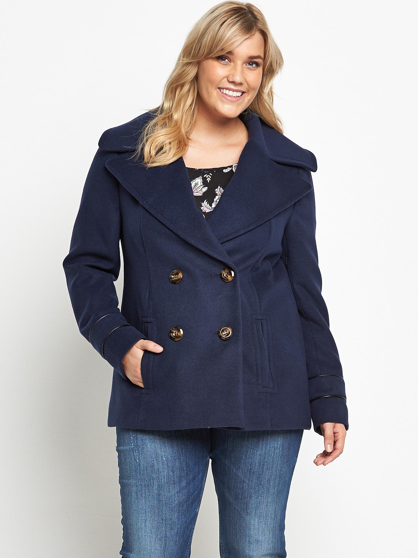 So Fabulous Double Breasted Peacoat - Navy, Navy So Fabulous Double Breasted Peacoat - Navy, Navy