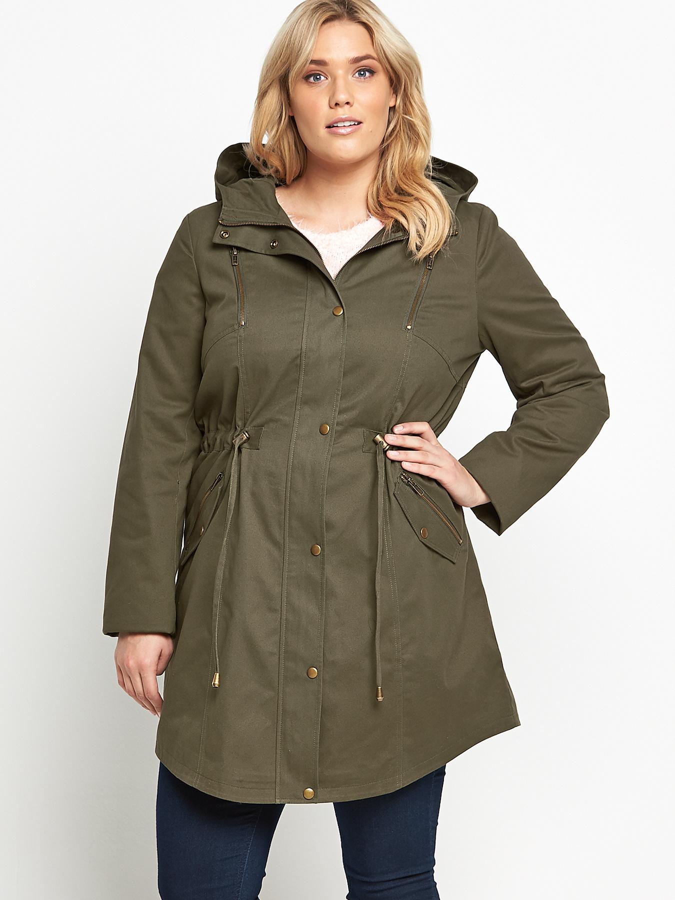 So Fabulous Lightweight Dipped Hem Parka - Khaki, Khaki So Fabulous Lightweight Dipped Hem Parka - Khaki, Khaki
