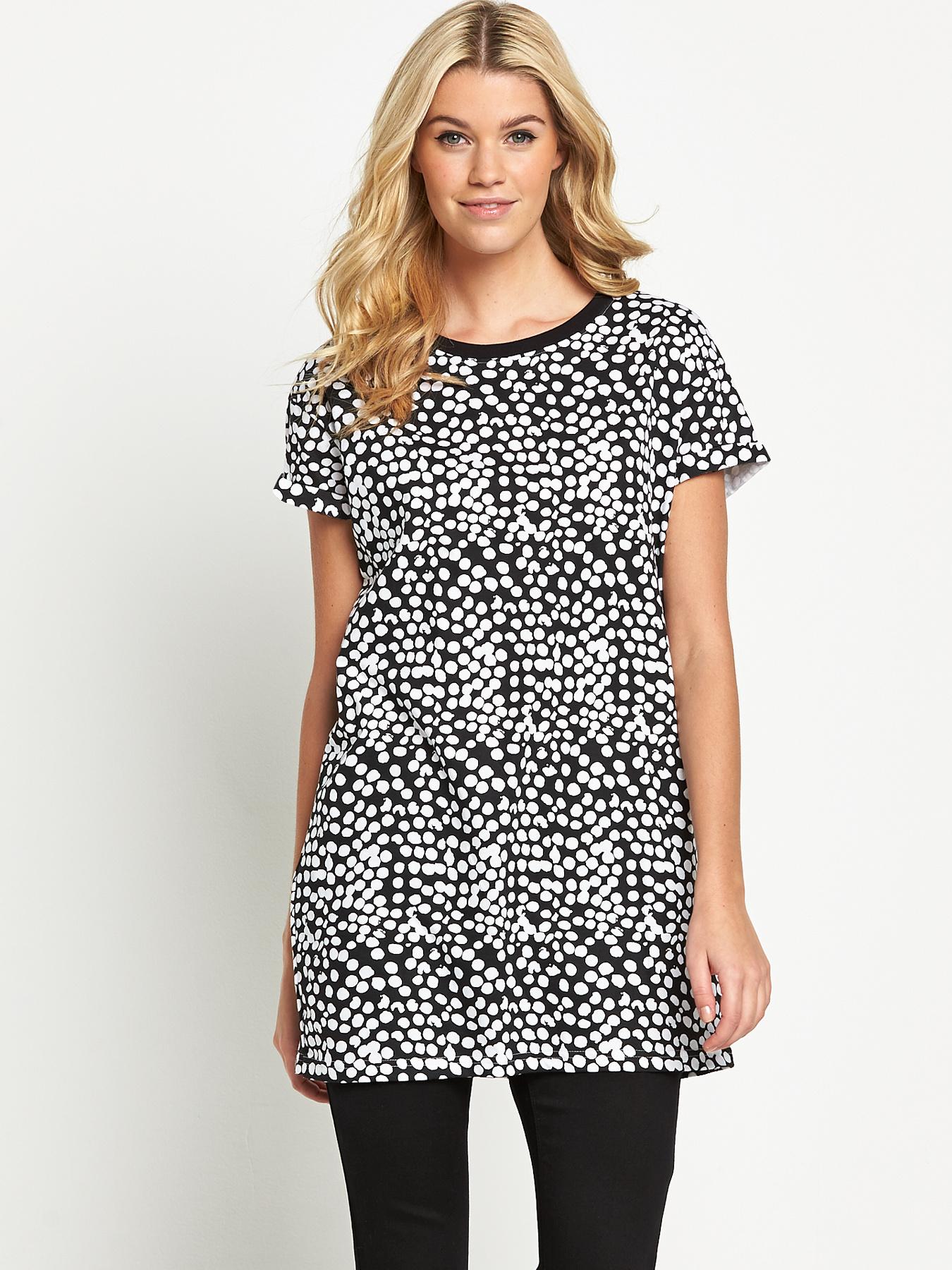 South Oversized T-shirt Tunic - Pink, Navy,Pink,Black South Oversized T-shirt Tunic - Pink, Navy,Pink,Black