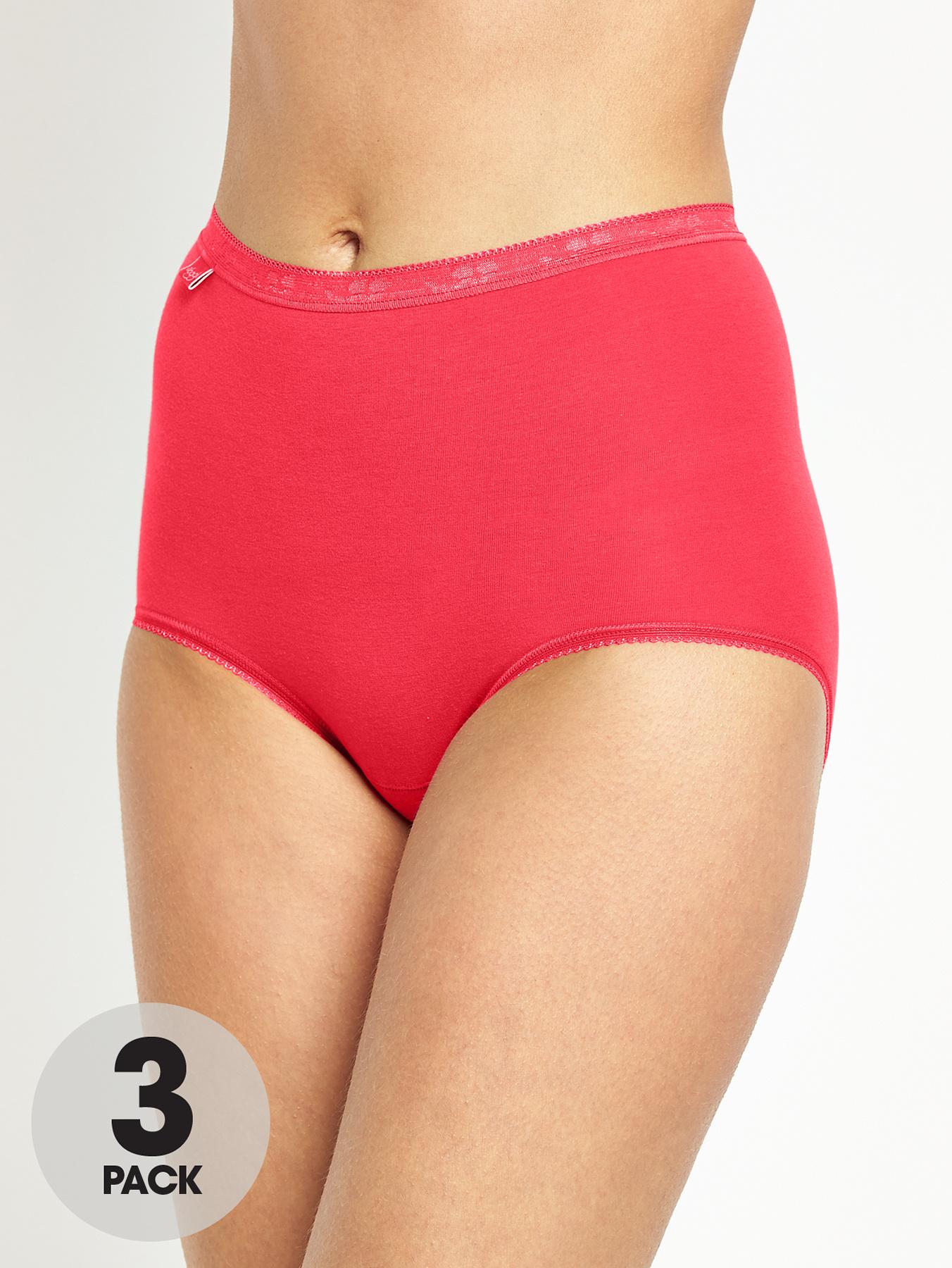 Sloggi Maxi Briefs (3 Pack) - Navy, Navy Sloggi Maxi Briefs (3 Pack) - Navy, Navy