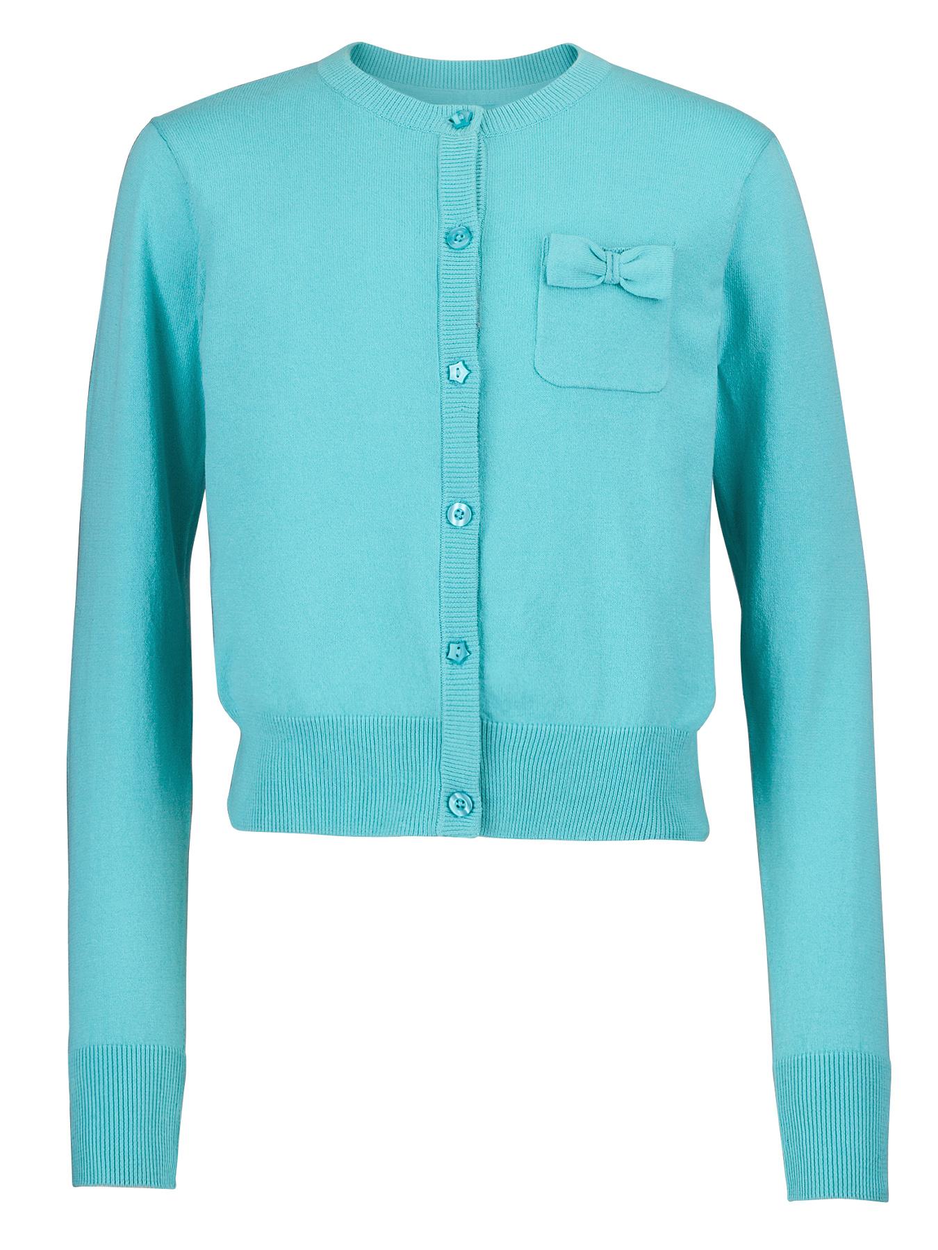 Freespirit Girls Fashion Basics Bow Cardigan - Yellow, Yellow,Turquoise Freespirit Girls Fashion Basics Bow Cardigan - Yellow, Yellow,Turquoise
