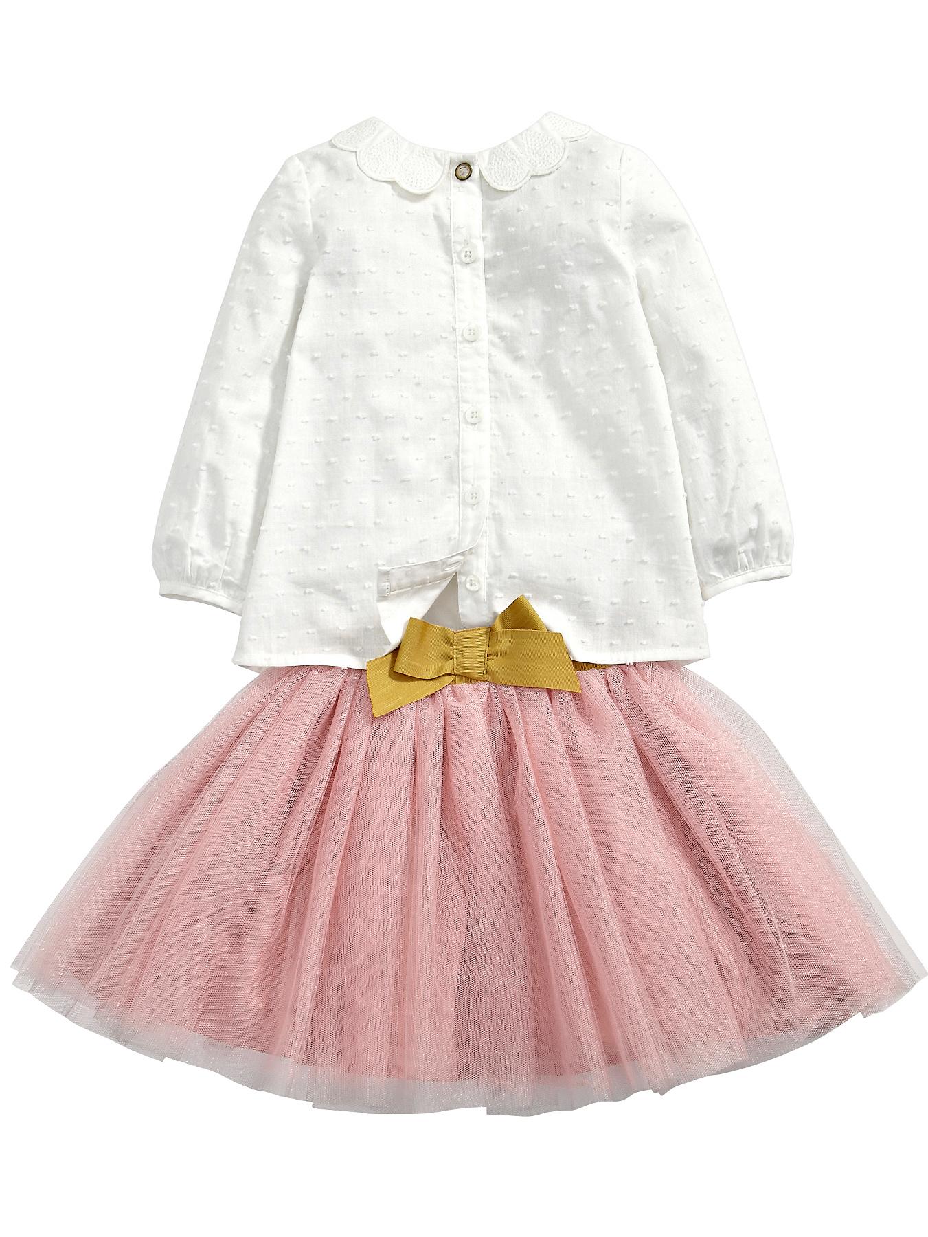 Mamas & Papas Blouse and Tutu Set - Cream, Cream Mamas & Papas Blouse and Tutu Set - Cream, Cream
