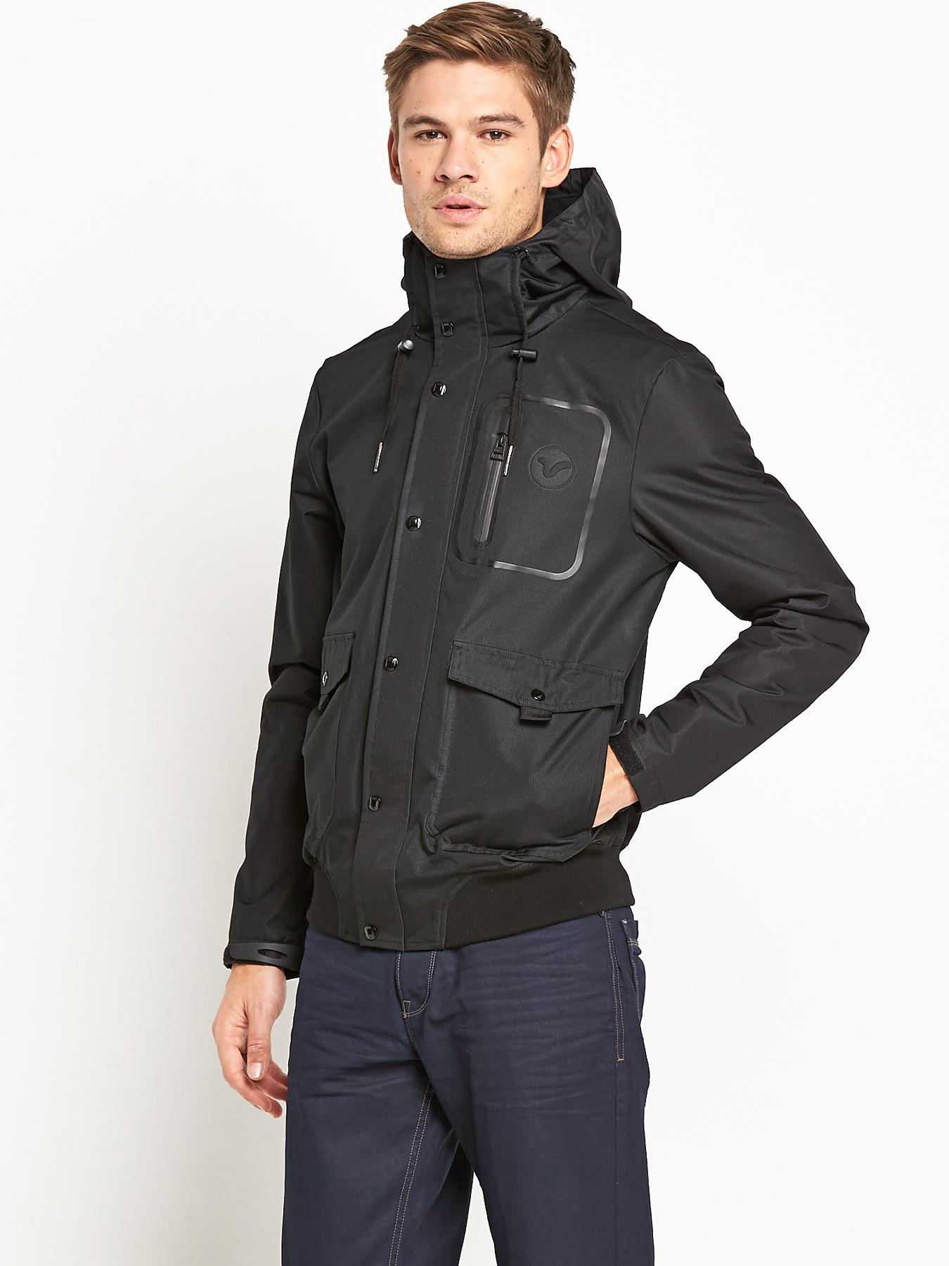 Voi Jeans Mens Climate Jacket - Black, Black Voi Jeans Mens Climate Jacket - Black, Black