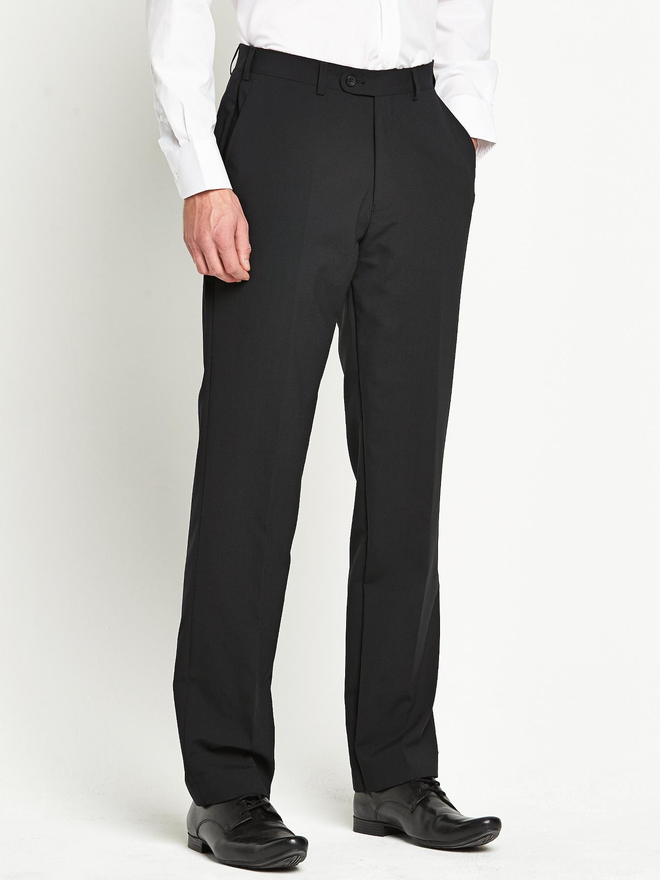 Skopes Mens Ohio Suit Trousers - Black - Black, Black Skopes Mens Ohio Suit Trousers - Black - Black, Black
