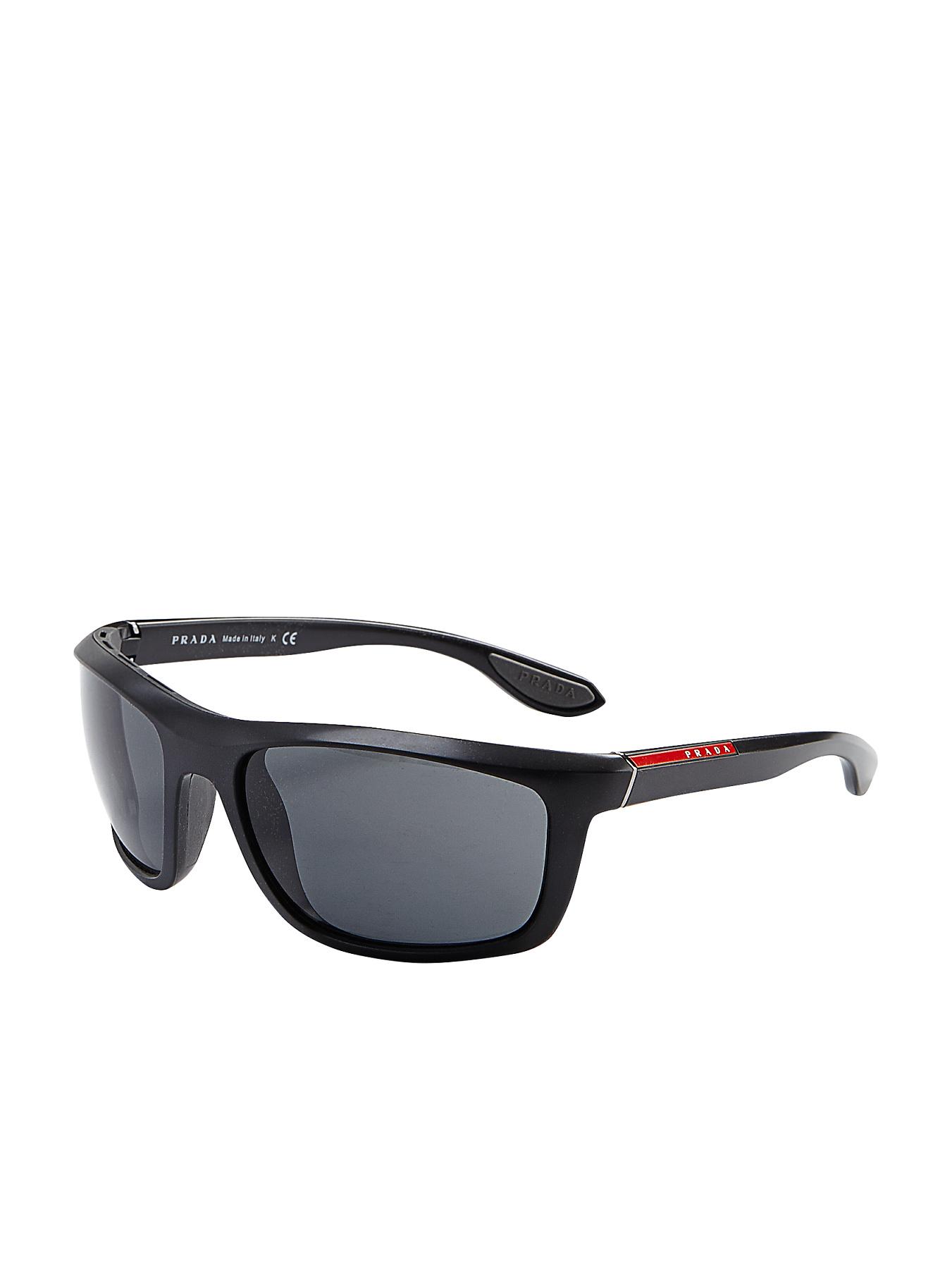 Prada Sport Wraparound Sunglasses - Black - Black, Black Prada Sport Wraparound Sunglasses - Black - Black, Black