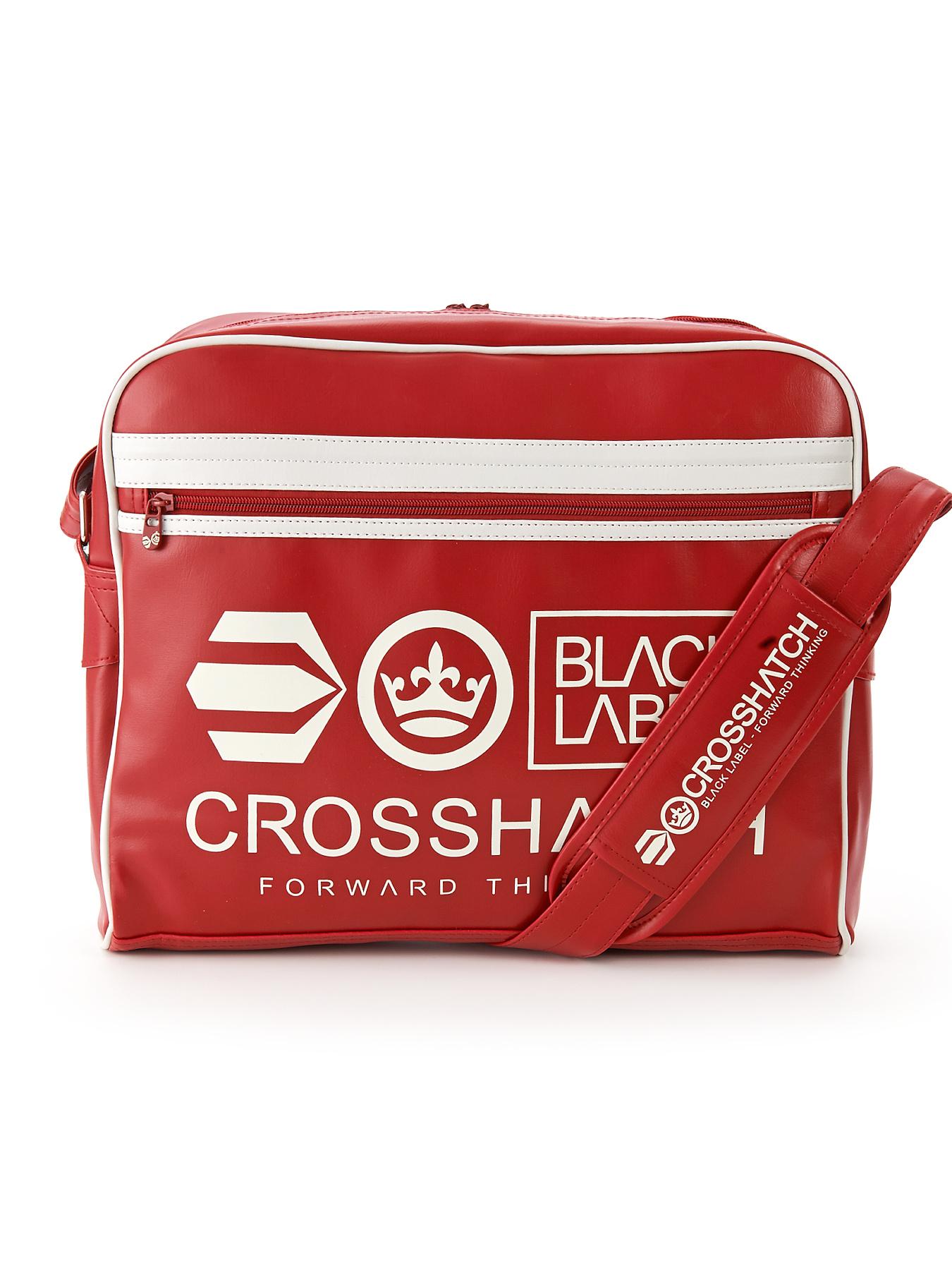 Crosshatch Mens Messenger Bag - Red, Red Crosshatch Mens Messenger Bag - Red, Red