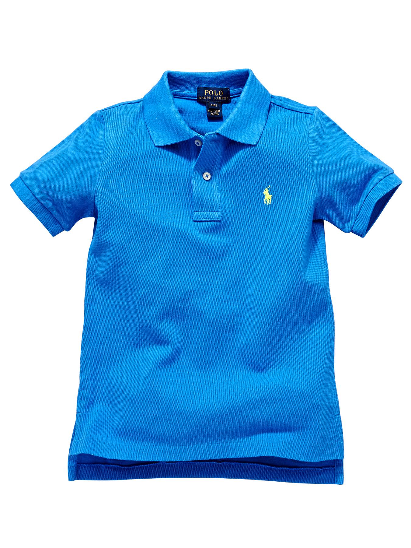 Ralph Lauren Short Sleeved Classic Polo Shirt - Blue, Blue Ralph Lauren Short Sleeved Classic Polo Shirt - Blue, Blue