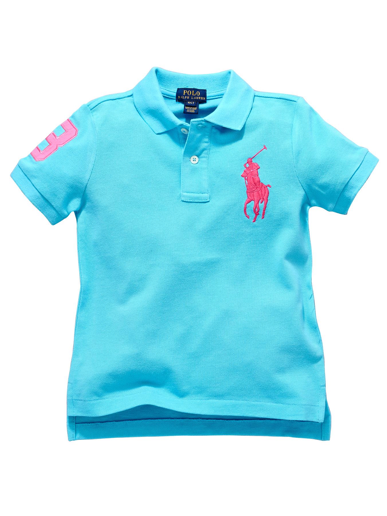 Ralph Lauren Short Sleeved Big Pony Polo Shirt - Blue, Blue Ralph Lauren Short Sleeved Big Pony Polo Shirt - Blue, Blue