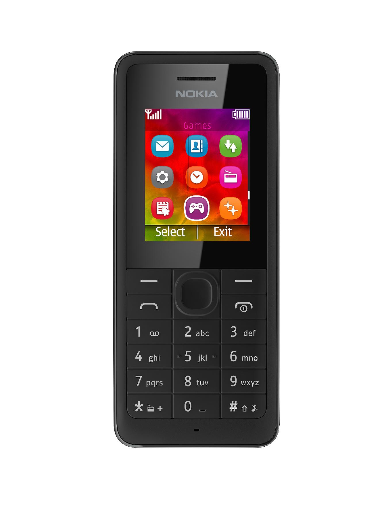 Nokia 106 Mobile Phone - Black - Black, Black Nokia 106 Mobile Phone - Black - Black, Black