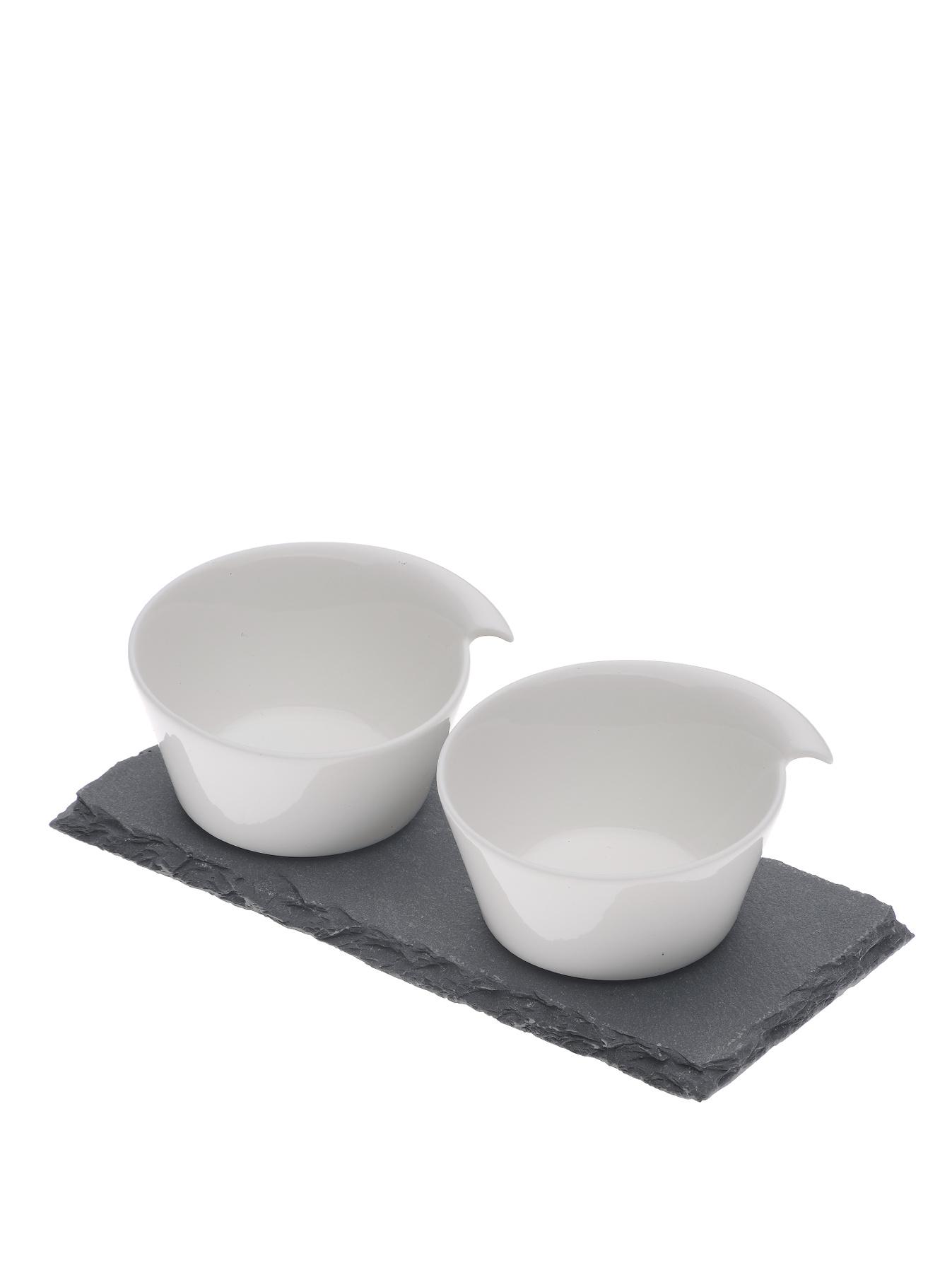 Arthur Price Kitchen Salt and Pepper Pinch Pots on a Slate Base Arthur Price Kitchen Salt and Pepper Pinch Pots on a Slate Base