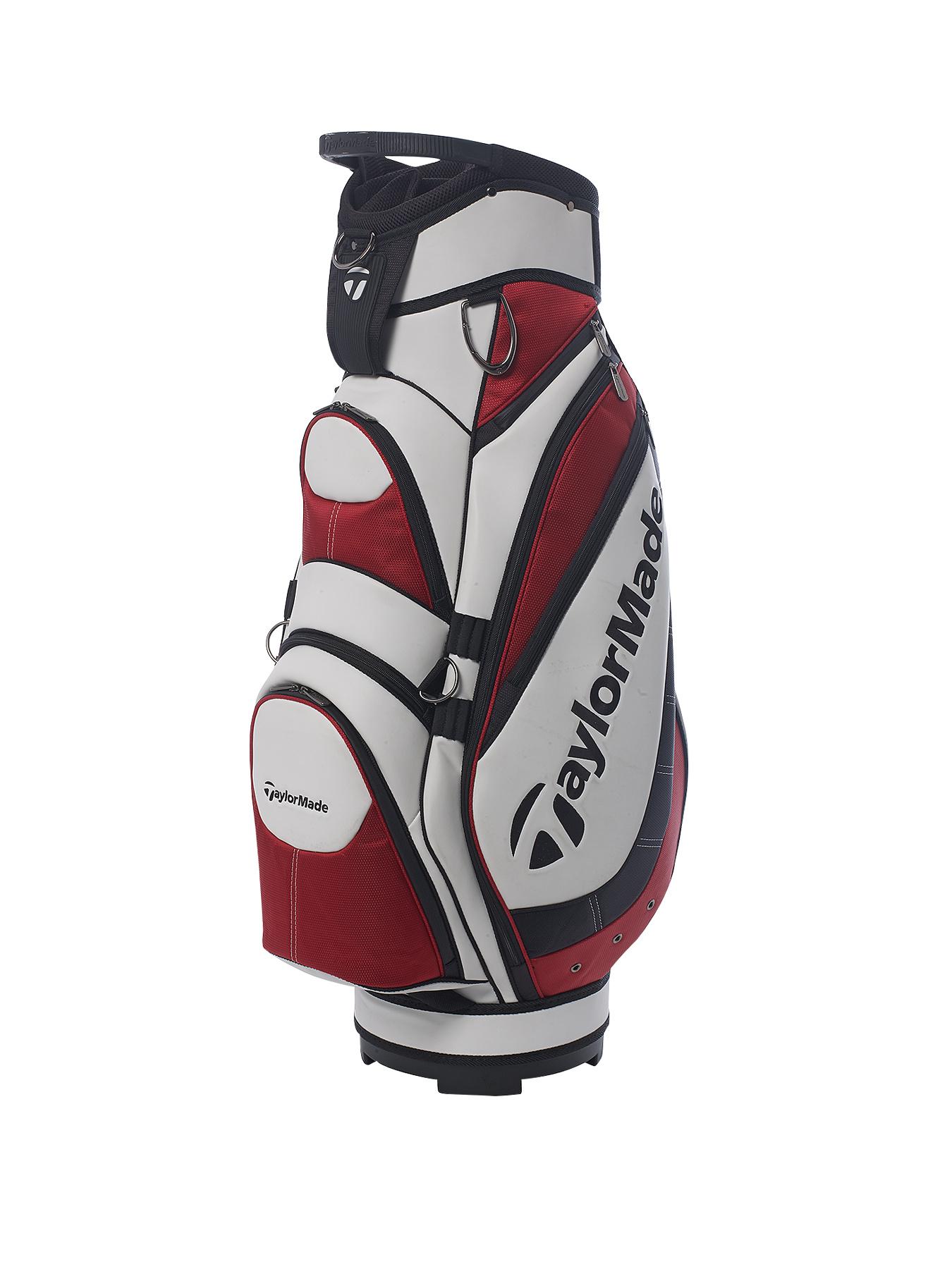 TAYLORMADE Monaco Cart Bag - White/Red/Black TAYLORMADE Monaco Cart Bag - White/Red/Black