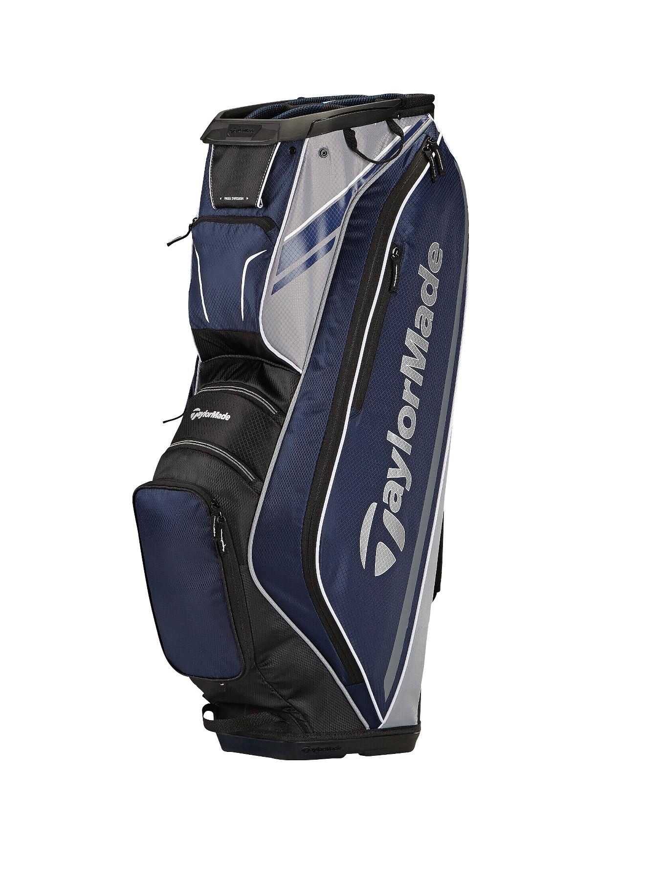 TAYLORMADE 2015 San Clemente Cart Bag - Navy/Black/Silver TAYLORMADE 2015 San Clemente Cart Bag - Navy/Black/Silver