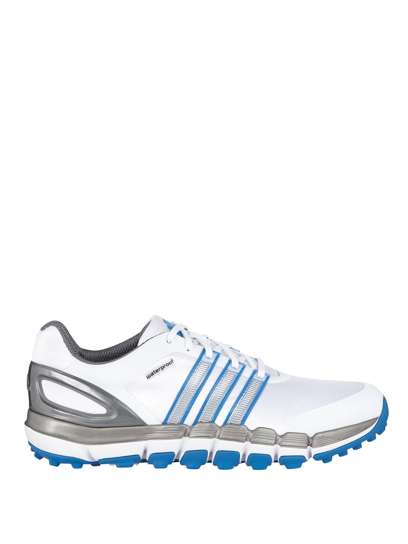 adidas Pure 360 Gripmore Sport Trainers - White/Silver/Bahia Blue adidas Pure 360 Gripmore Sport Trainers - White/Silver/Bahia Blue