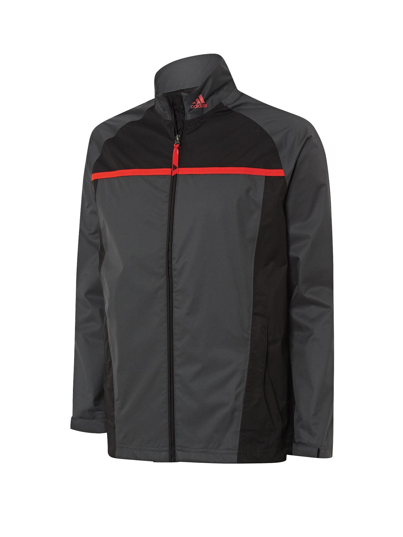 adidas Climastorm Essentials Packable Rain Jacket - Dark Grey/Black adidas Climastorm Essentials Packable Rain Jacket - Dark Grey/Black