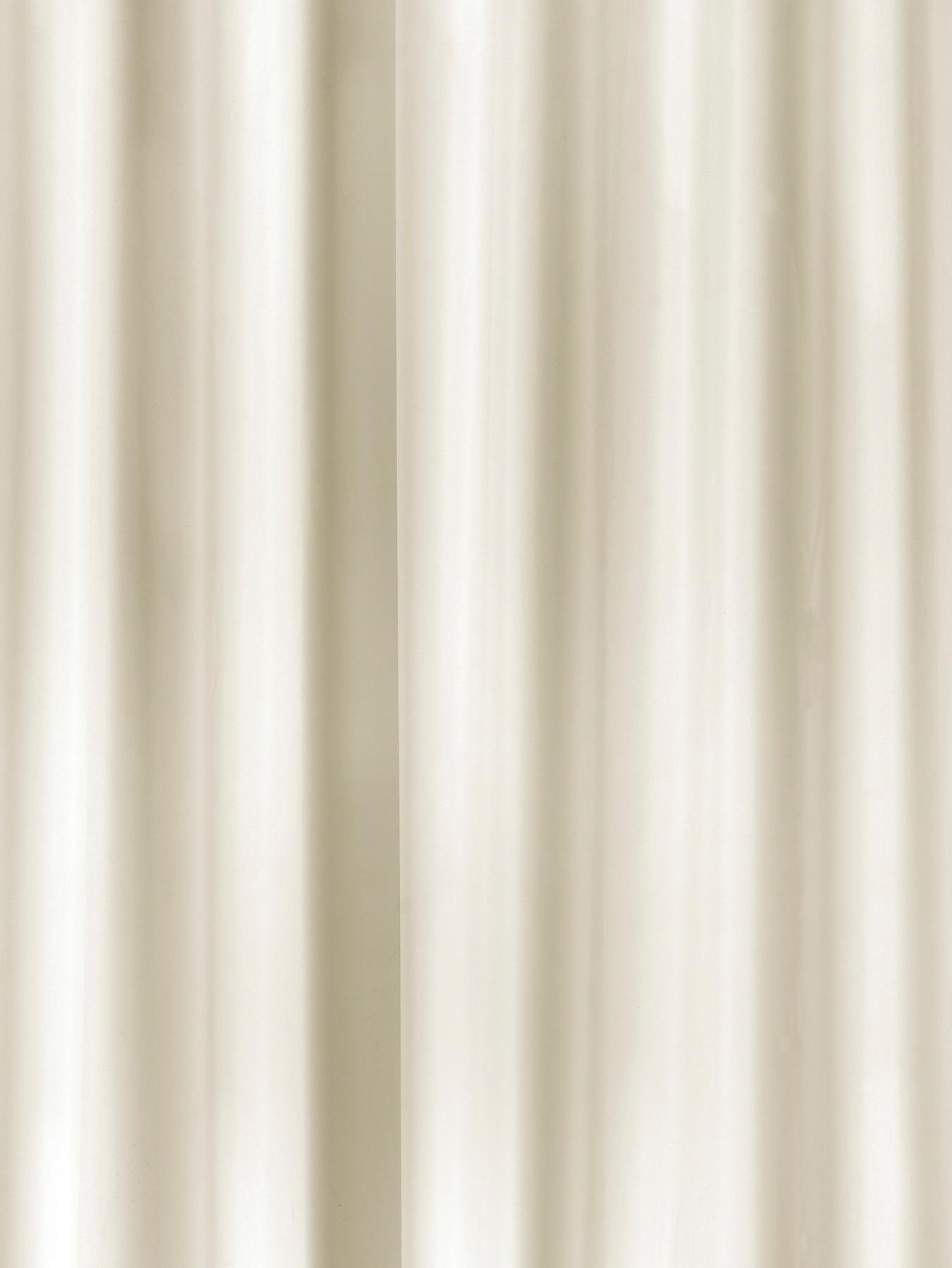 Croydex Plain Textile Shower Curtain - Ivory Croydex Plain Textile Shower Curtain - Ivory