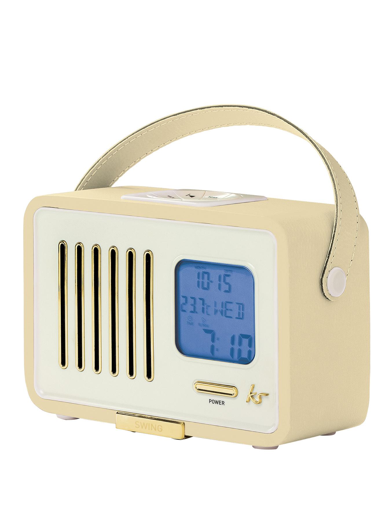 Kitsound Swing FM Radio with Alarm Clock Kitsound Swing FM Radio with Alarm Clock
