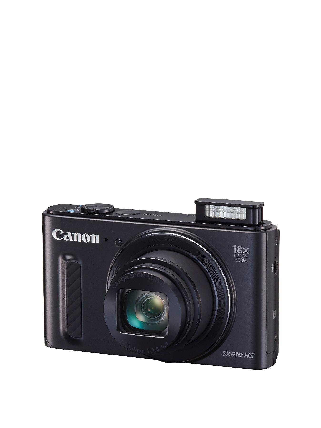 Canon PowerShot SX610 HS 20.2MP 18xZoom 3.0 LCD FHD 25 mm Wide WiFi Camera - Black Canon PowerShot SX610 HS 20.2MP 18xZoom 3.0 LCD FHD 25 mm Wide WiFi Camera - Black