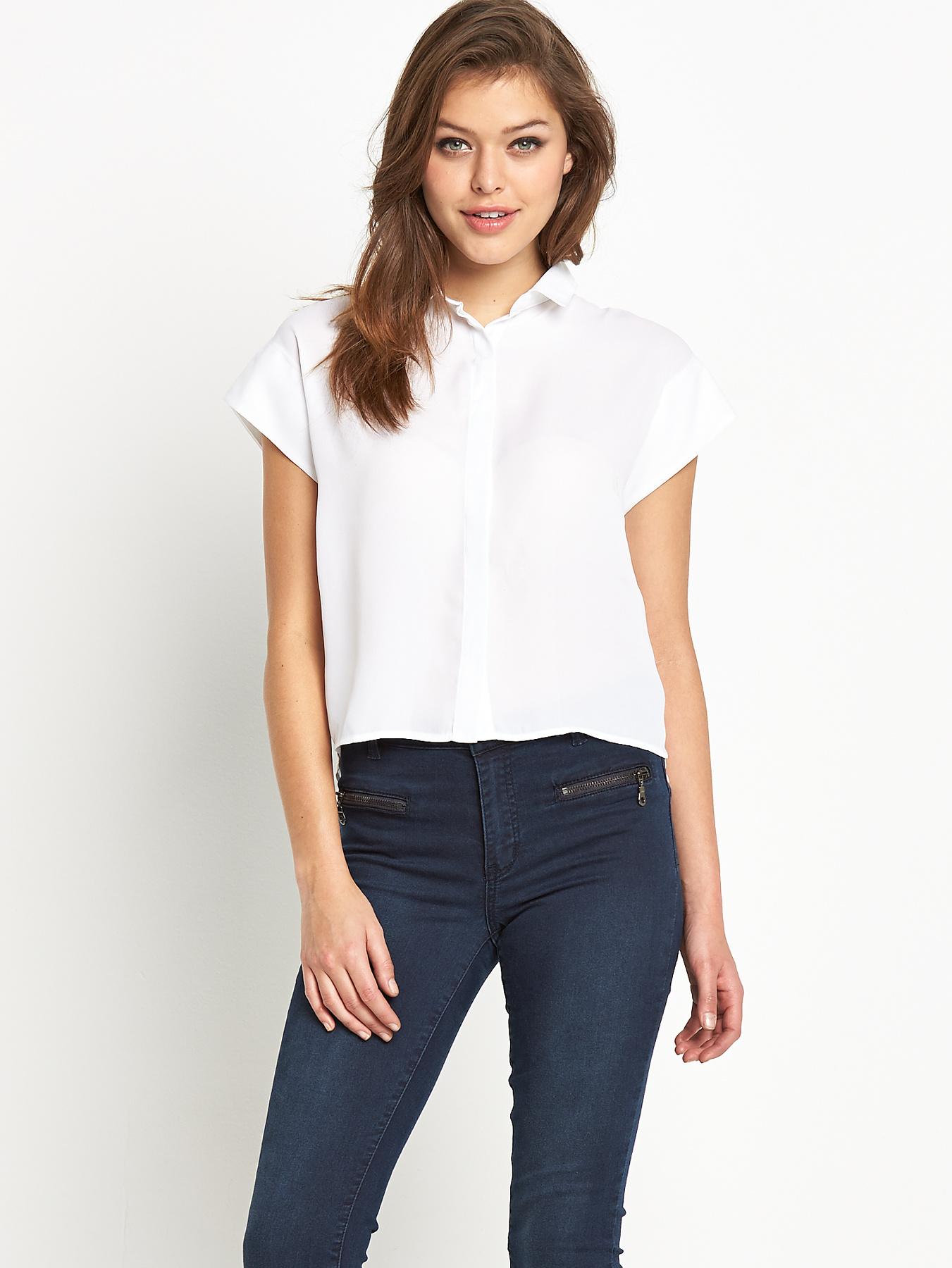 Fashion Union Boxy Shirt - White, White Fashion Union Boxy Shirt - White, White