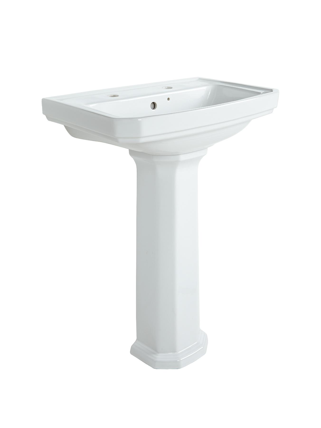Elegance 2 Tap Basin and Full Pedestal Elegance 2 Tap Basin and Full Pedestal