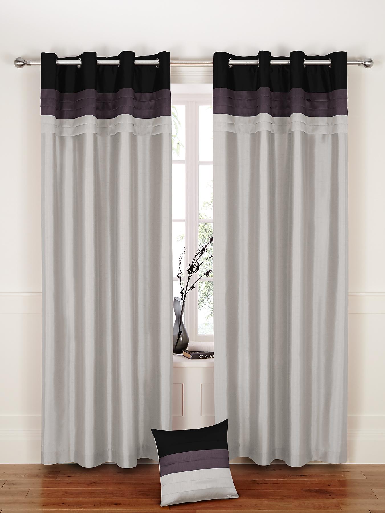 Seattle Eyelet Curtains - Black, Black,Red,Teal Seattle Eyelet Curtains - Black, Black,Red,Teal