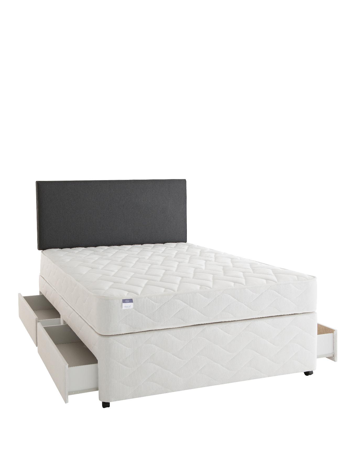 Silentnight Microcoil 3 Comfort Classic Ortho Divan - Beige, Beige,White Silentnight Microcoil 3 Comfort Classic Ortho Divan - Beige, Beige,White