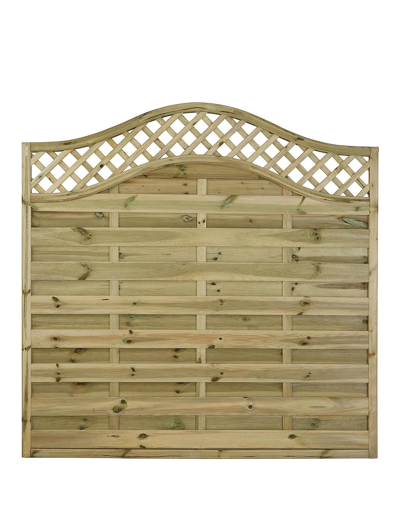 FOREST Garden Prague Large Fence Panels 1.8 x 1.8m High (4 Pack) FOREST Garden Prague Large Fence Panels 1.8 x 1.8m High (4 Pack)