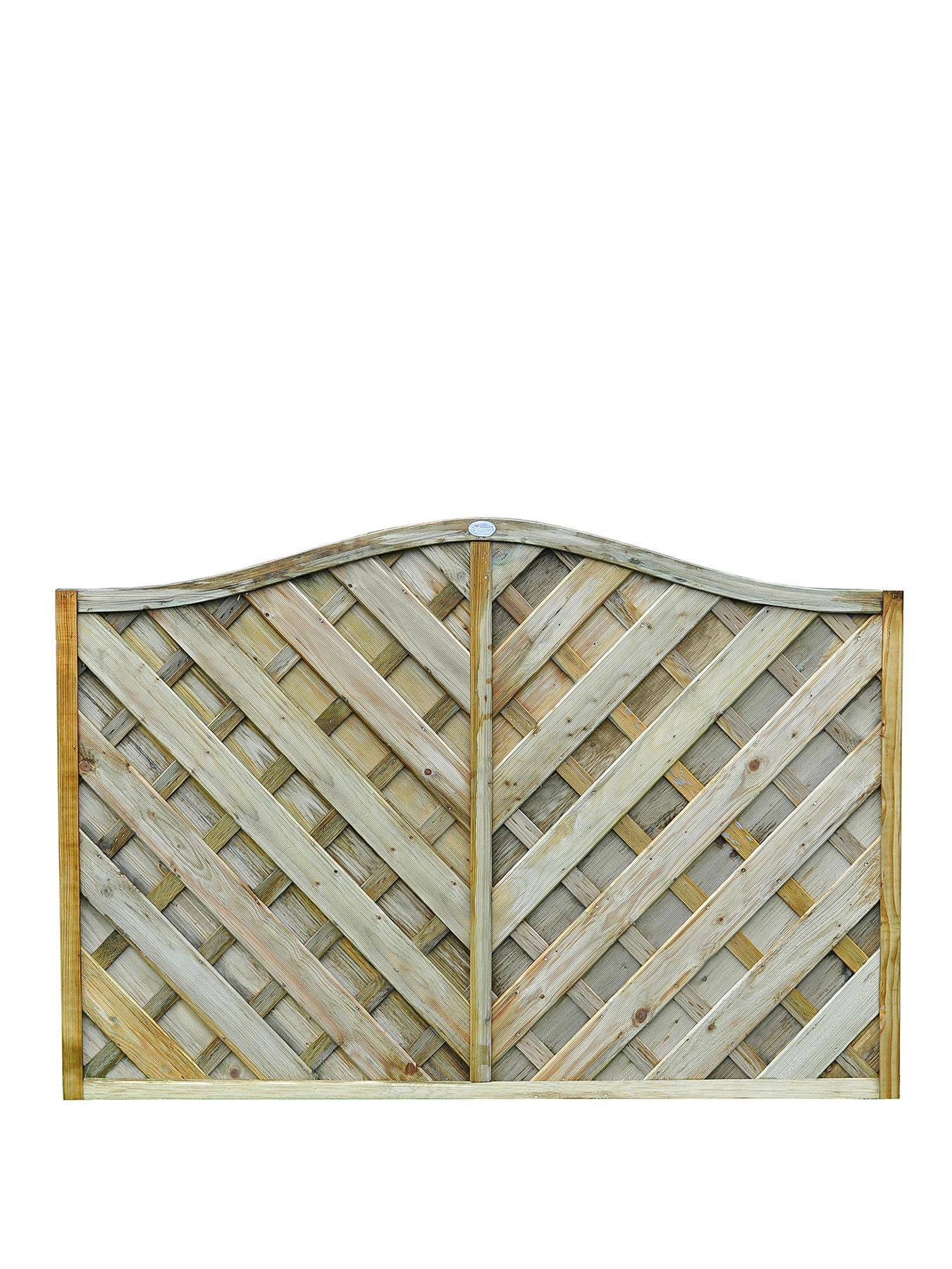 FOREST Garden Strasburg Fence Panels 1.8 x 1.2m High (4 Pack) FOREST Garden Strasburg Fence Panels 1.8 x 1.2m High (4 Pack)