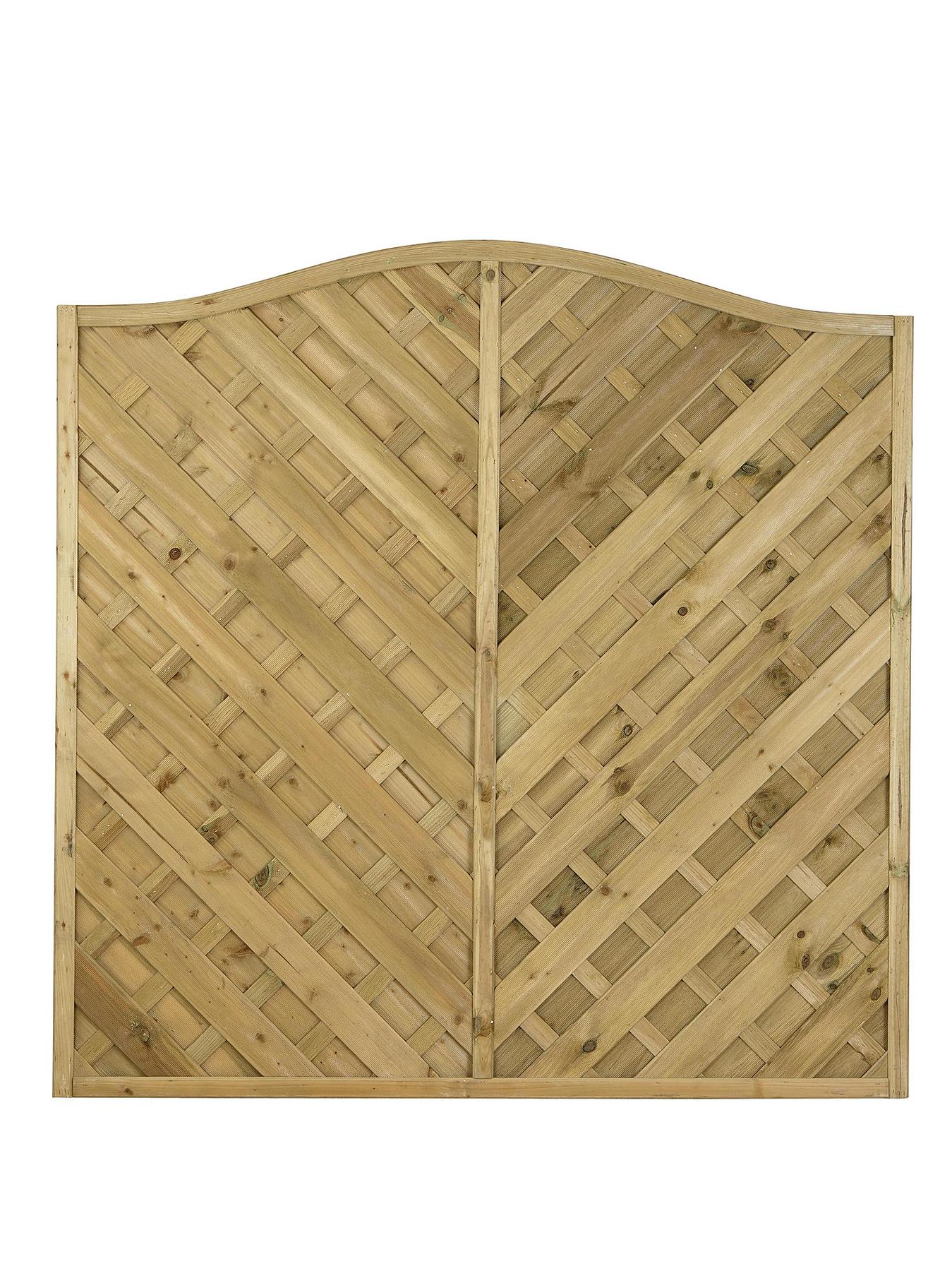 FOREST Garden Strasburg Fence Panels 1.8 x 1.8m High (4 Pack) FOREST Garden Strasburg Fence Panels 1.8 x 1.8m High (4 Pack)