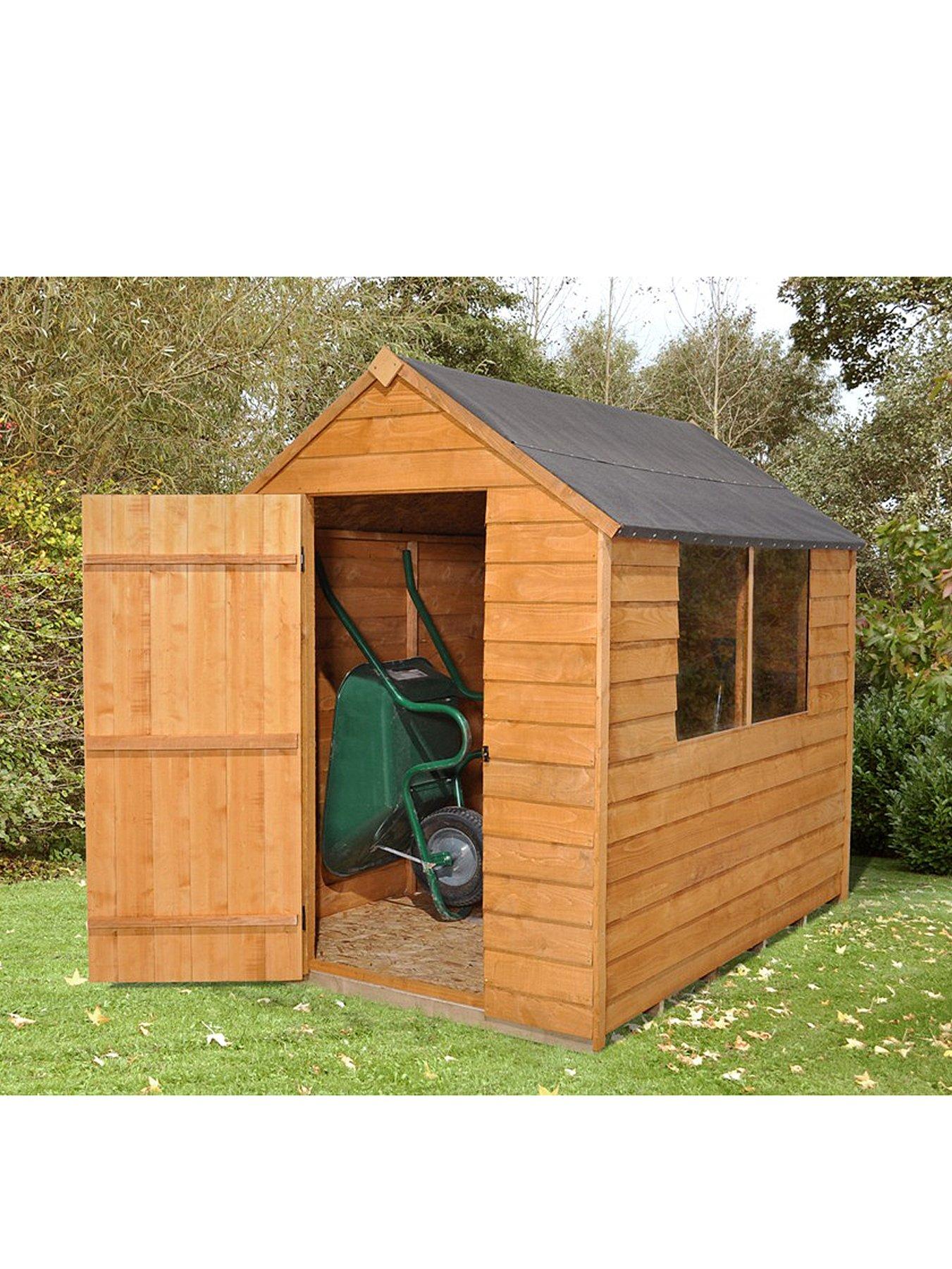 FOREST 5 x 7ft Essential Overlap Shed with Optional Assembly and Base FOREST 5 x 7ft Essential Overlap Shed with Optional Assembly and Base