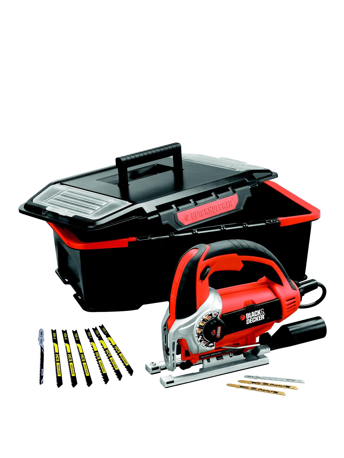 Black & Decker KS900AST2Gb 620-watt Autoselect Pendulum Jigsaw with Blades and Kitbox Black & Decker KS900AST2Gb 620-watt Autoselect Pendulum Jigsaw with Blades and Kitbox