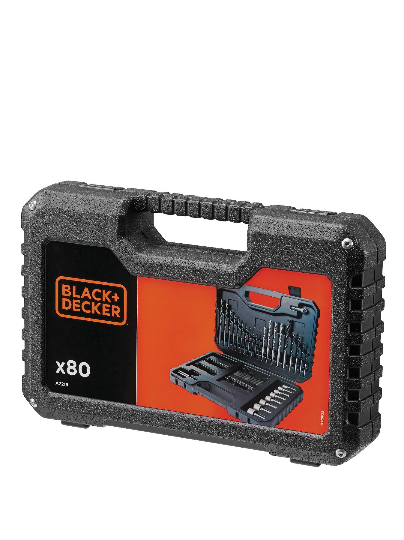 Black & Decker A7219-XJ 80-Piece Drilling and Screw Driving Set with Kitbox Black & Decker A7219-XJ 80-Piece Drilling and Screw Driving Set with Kitbox