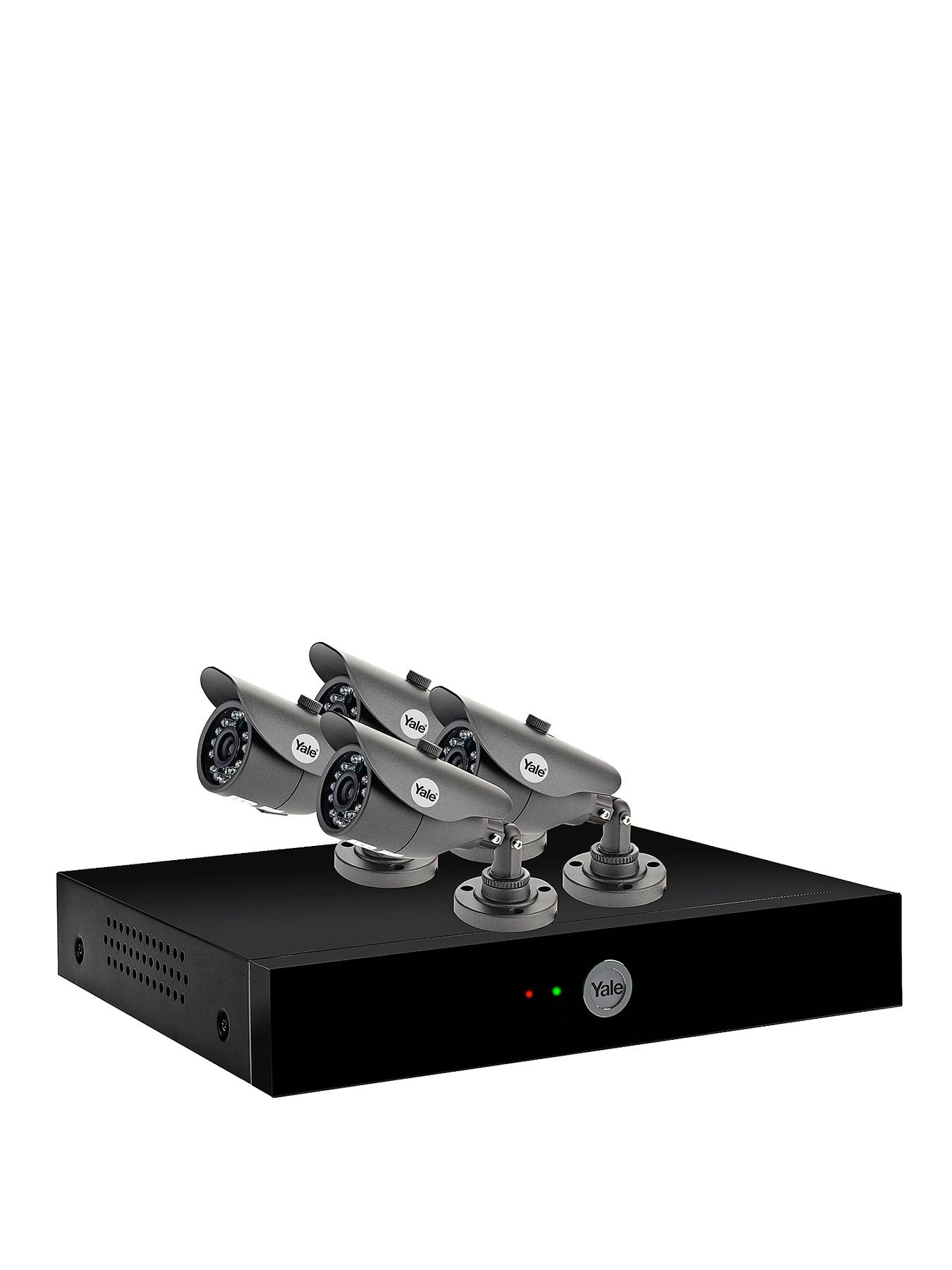 Yale 960H 4 Camera CCTV Kit with 1TB HDD and Smartphone Viewing Yale 960H 4 Camera CCTV Kit with 1TB HDD and Smartphone Viewing